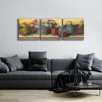 Watering Cans by Carol Rowan - 72x24 acrylic wall art in a room