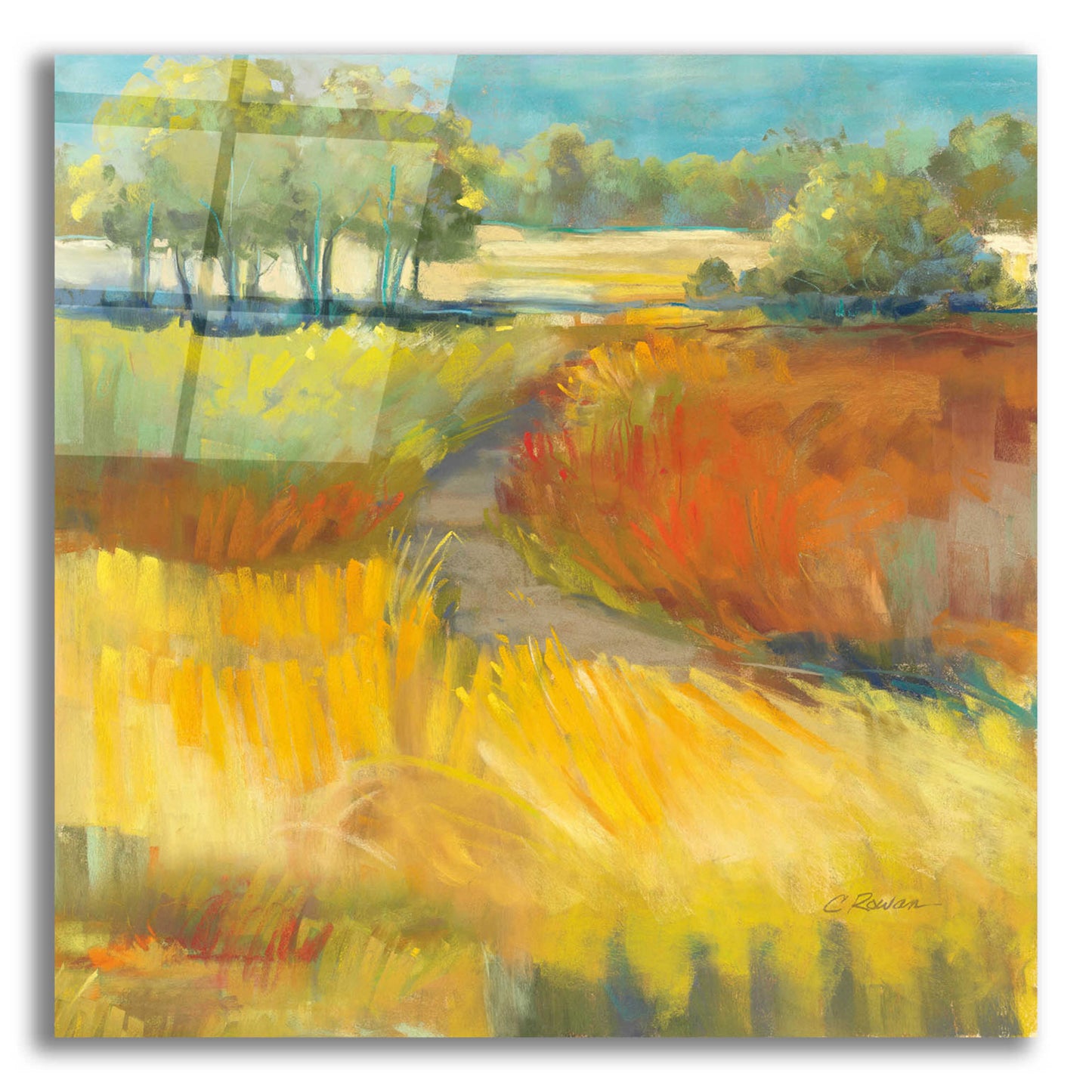 Epic Art 'Late Summer Landscape II' by Carol Rowan, Acrylic Glass Wall Art