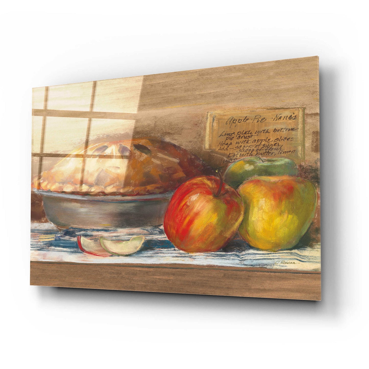 Epic Art 'Apple Pie' by Carol Rowan, Acrylic Glass Wall Art,24x16