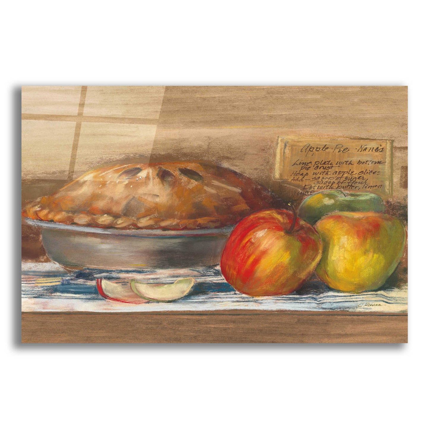 Epic Art 'Apple Pie' by Carol Rowan, Acrylic Glass Wall Art,24x16