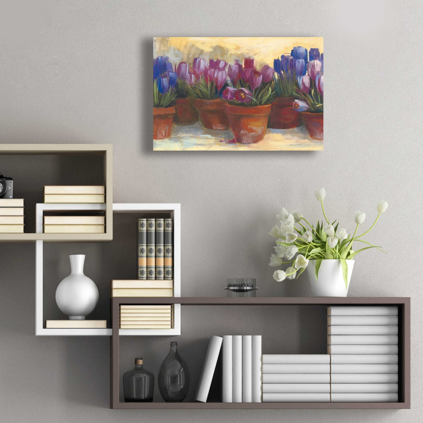 Epic Art 'Spring Crocus' by Carol Rowan, Acrylic Glass Wall Art,24x16