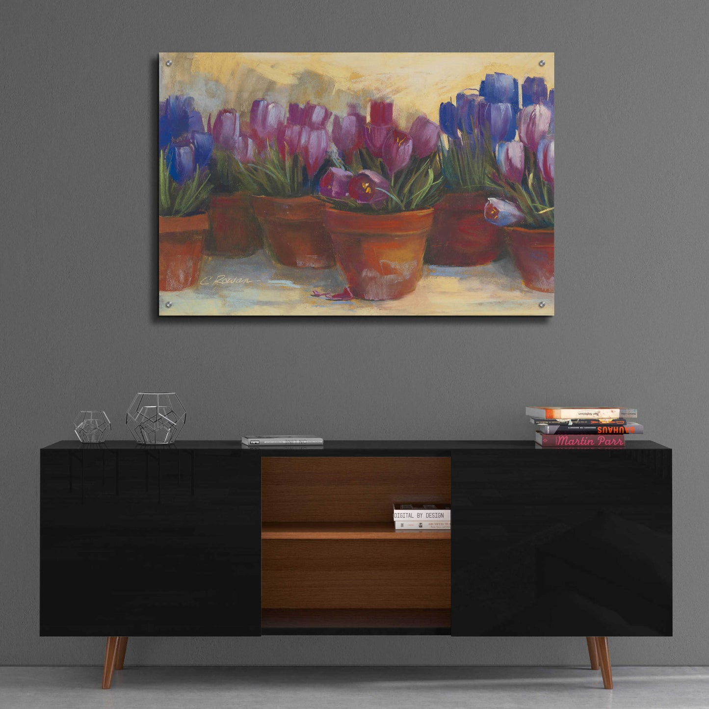 Epic Art 'Spring Crocus' by Carol Rowan, Acrylic Glass Wall Art,36x24