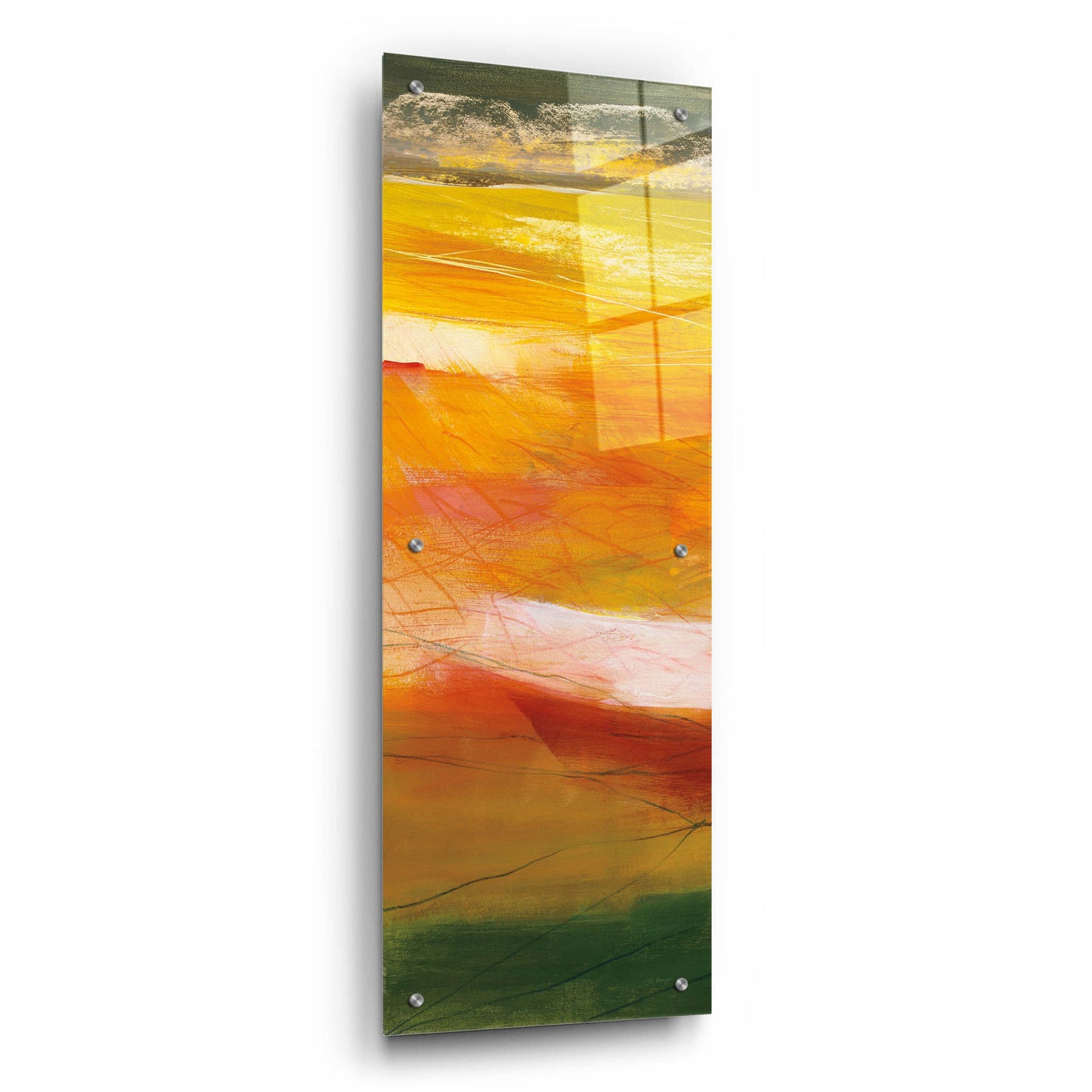 Epic Art 'Bog Journey II V2' by Jo Maye, Acrylic Glass Wall Art,12x36