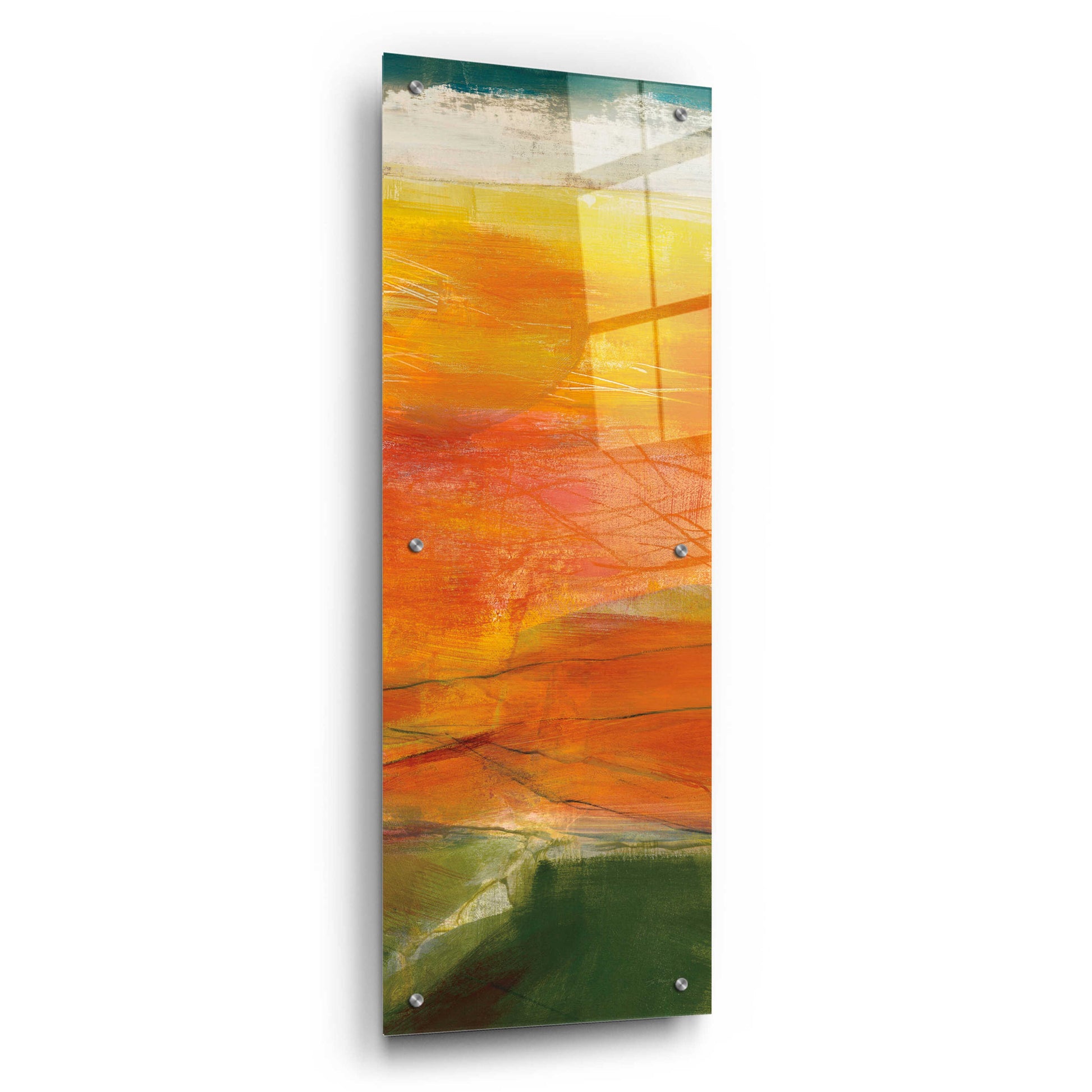 Epic Art 'Bog Journey III V2' by Jo Maye, Acrylic Glass Wall Art,12x36