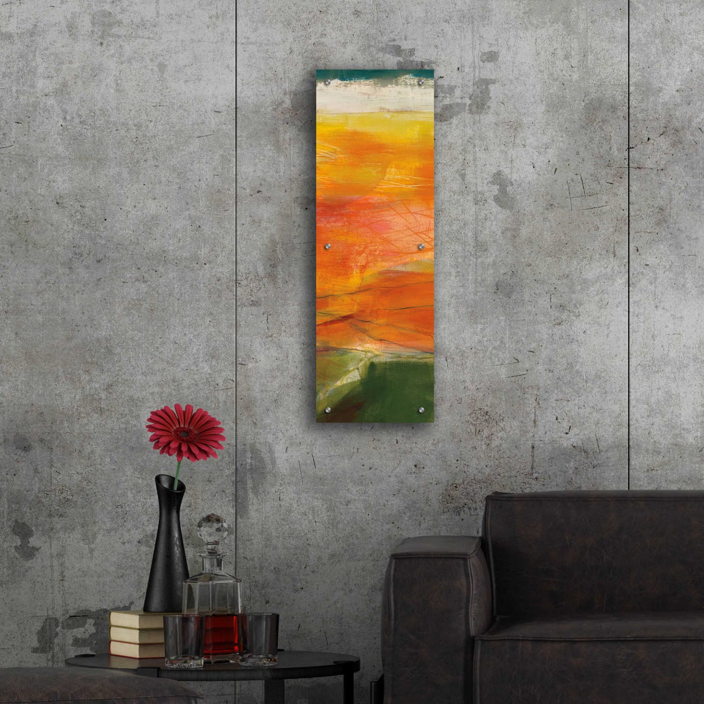 Epic Art 'Bog Journey III V2' by Jo Maye, Acrylic Glass Wall Art,12x36