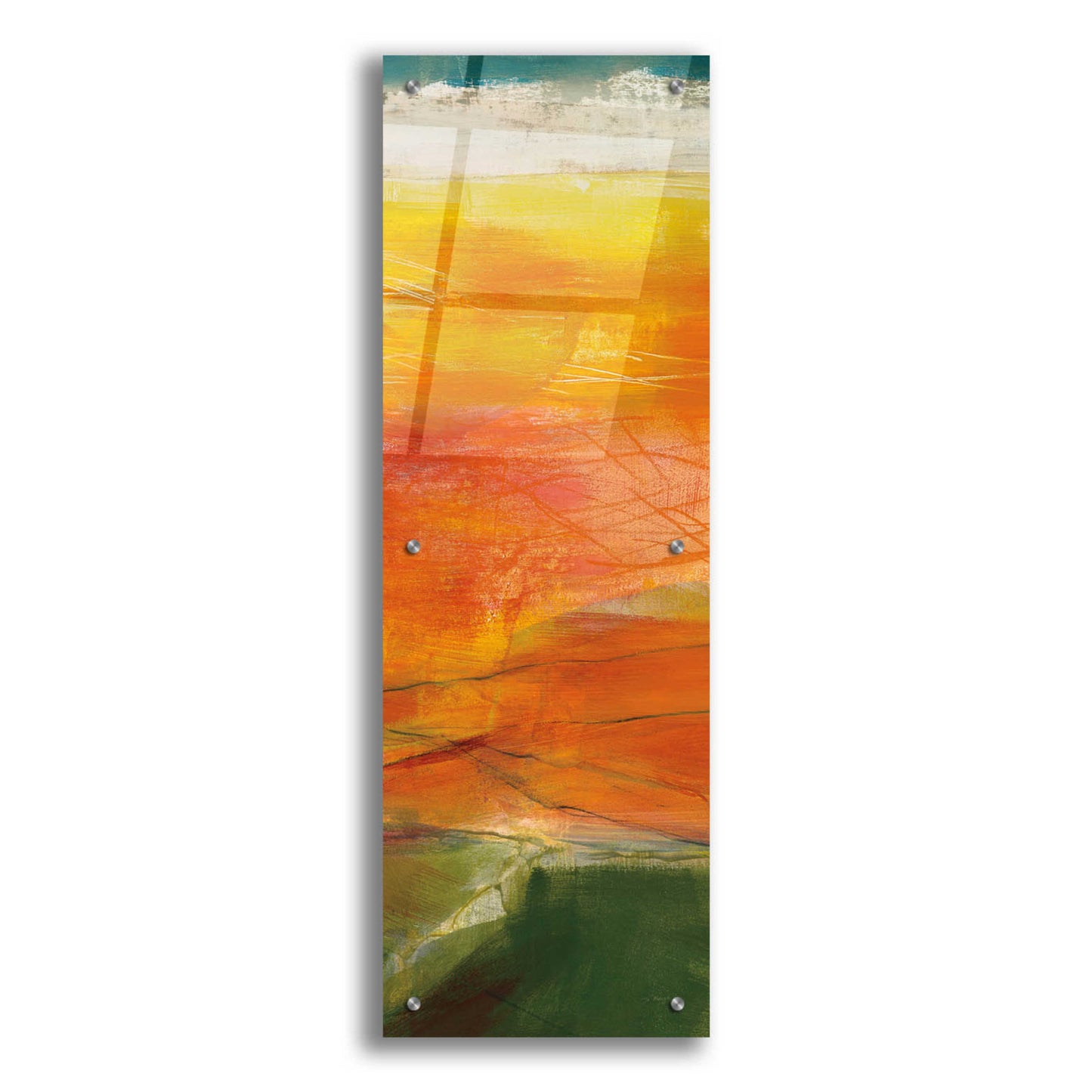 Epic Art 'Bog Journey III V2' by Jo Maye, Acrylic Glass Wall Art,12x36