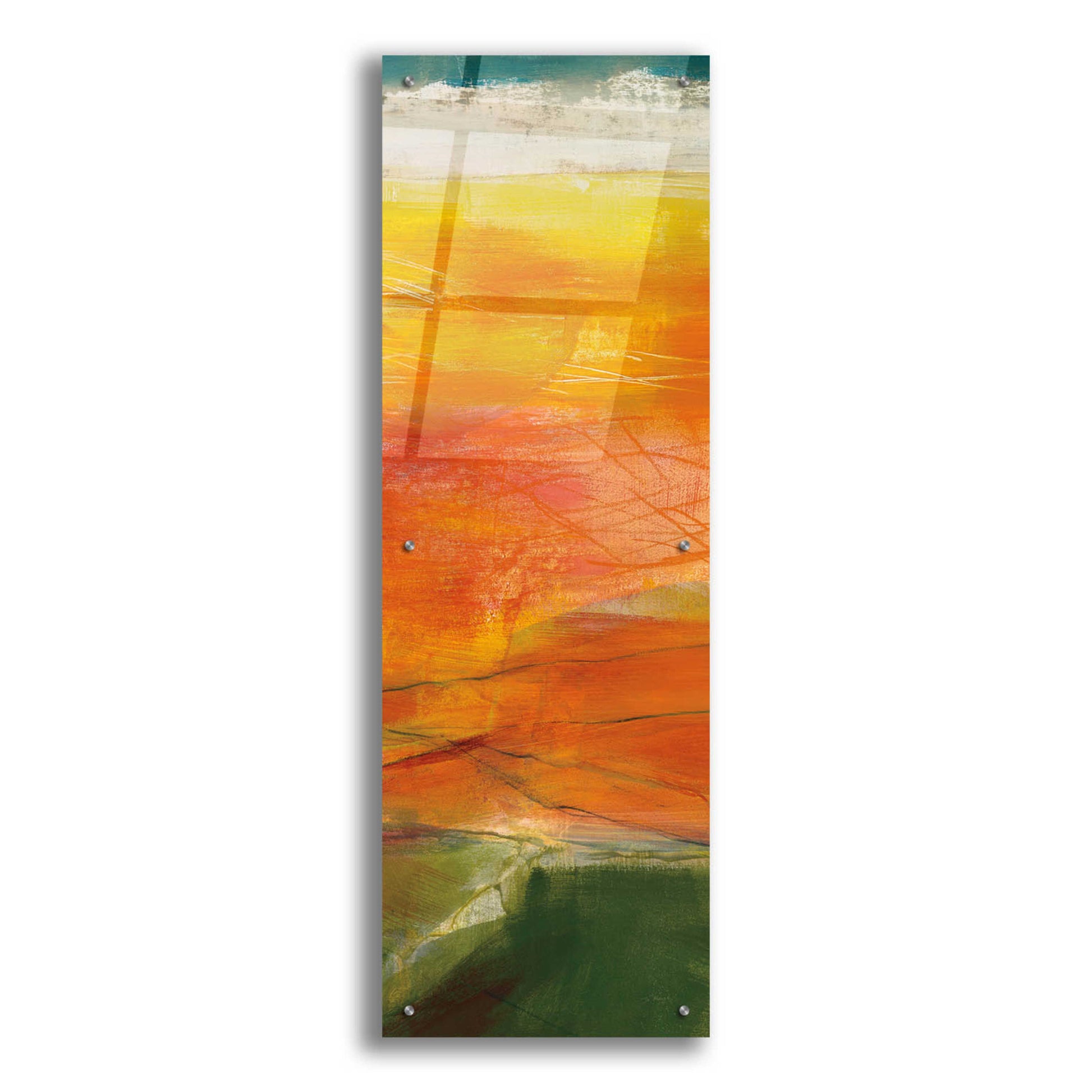 Epic Art 'Bog Journey III V2' by Jo Maye, Acrylic Glass Wall Art,16x48