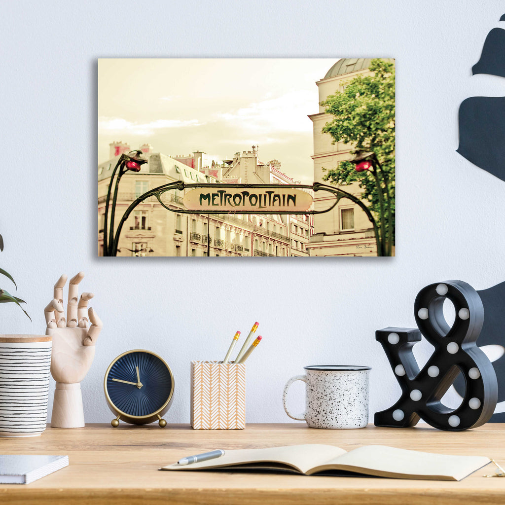 Epic Art 'A Lily In Paris' by Keri Bevan, Acrylic Glass Wall Art,16x12