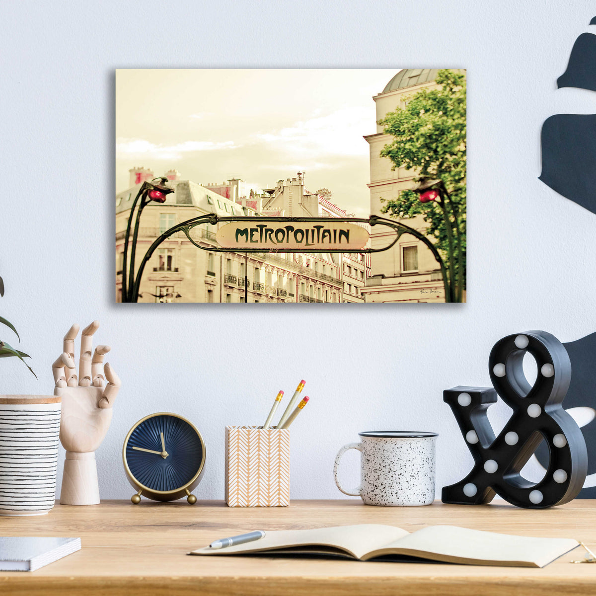 Epic Art 'A Lily In Paris' by Keri Bevan, Acrylic Glass Wall Art,16x12