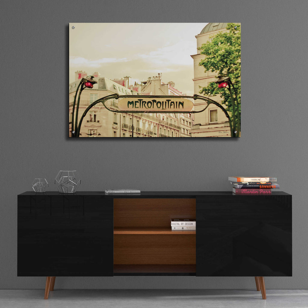 Epic Art 'A Lily In Paris' by Keri Bevan, Acrylic Glass Wall Art,36x24