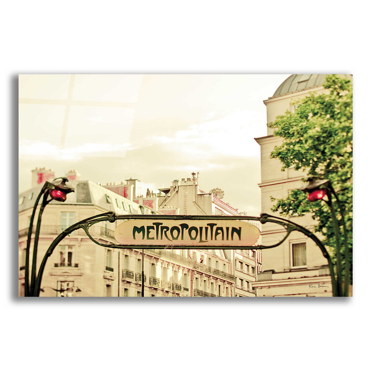 Epic Art 'A Lily In Paris' by Keri Bevan, Acrylic Glass Wall Art