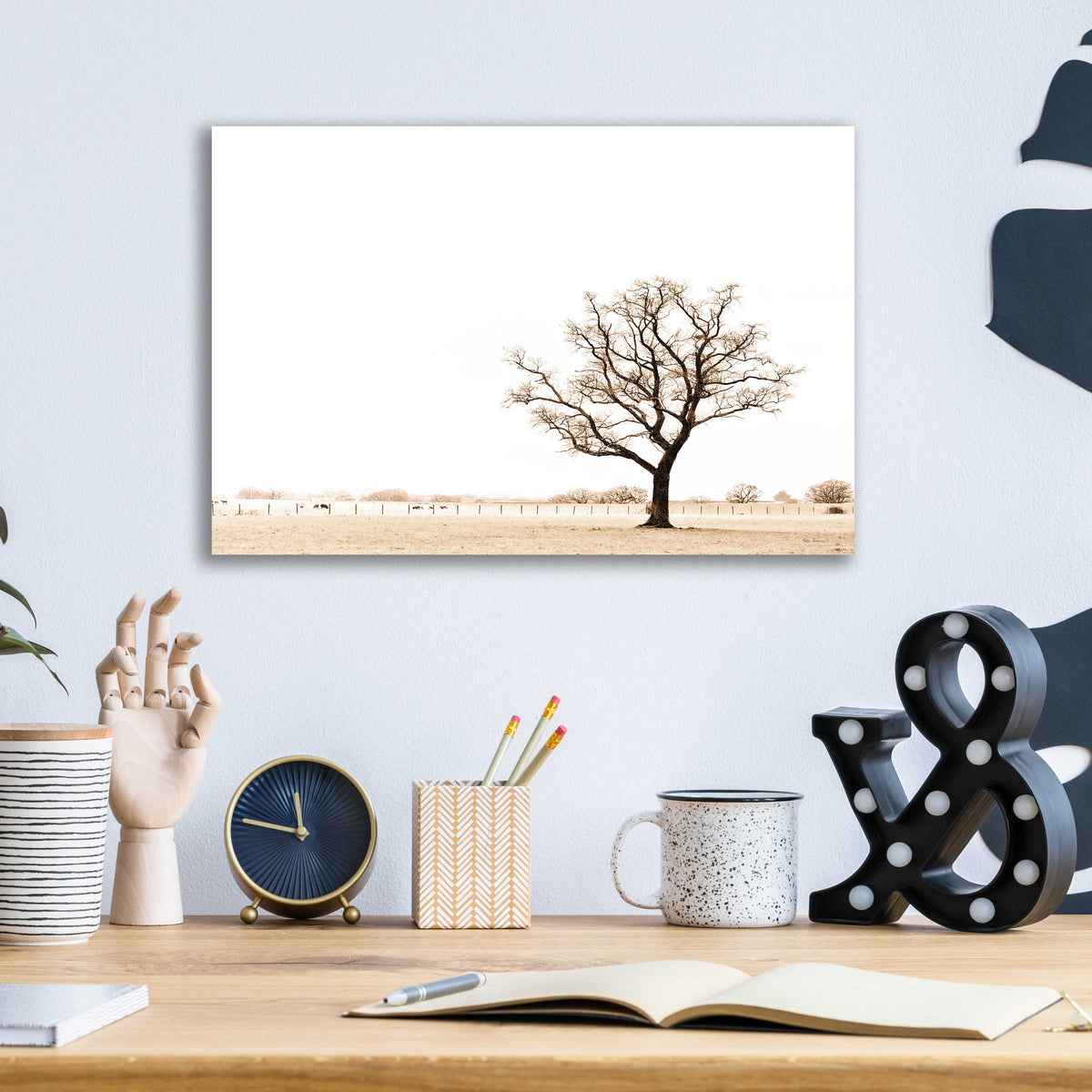 Epic Art 'Bleached Bones Of Winter' by Keri Bevan, Acrylic Glass Wall Art,16x12