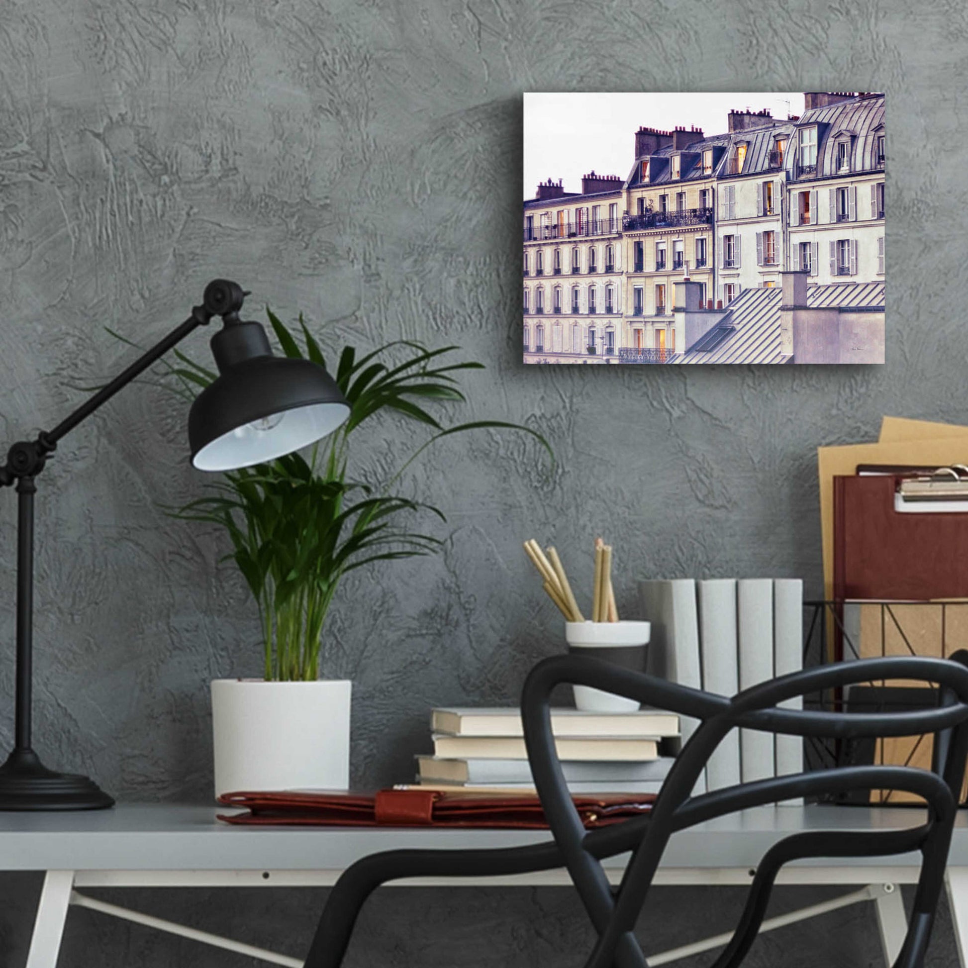 Epic Art 'Bon Nuit Paris' by Keri Bevan, Acrylic Glass Wall Art,16x12