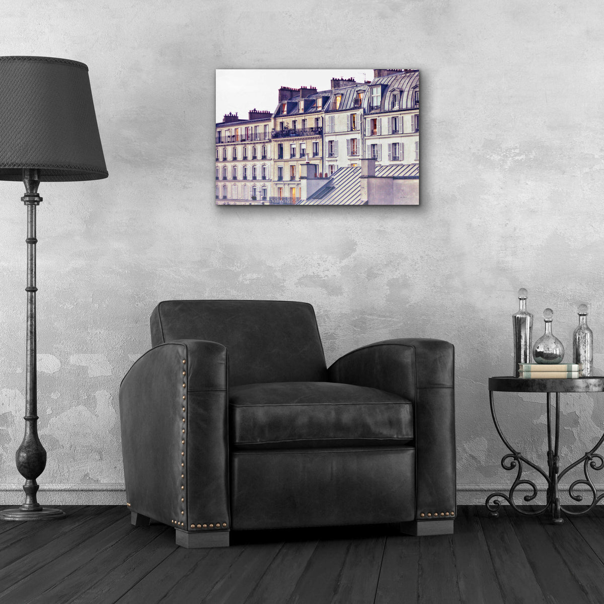 Epic Art 'Bon Nuit Paris' by Keri Bevan, Acrylic Glass Wall Art,24x16