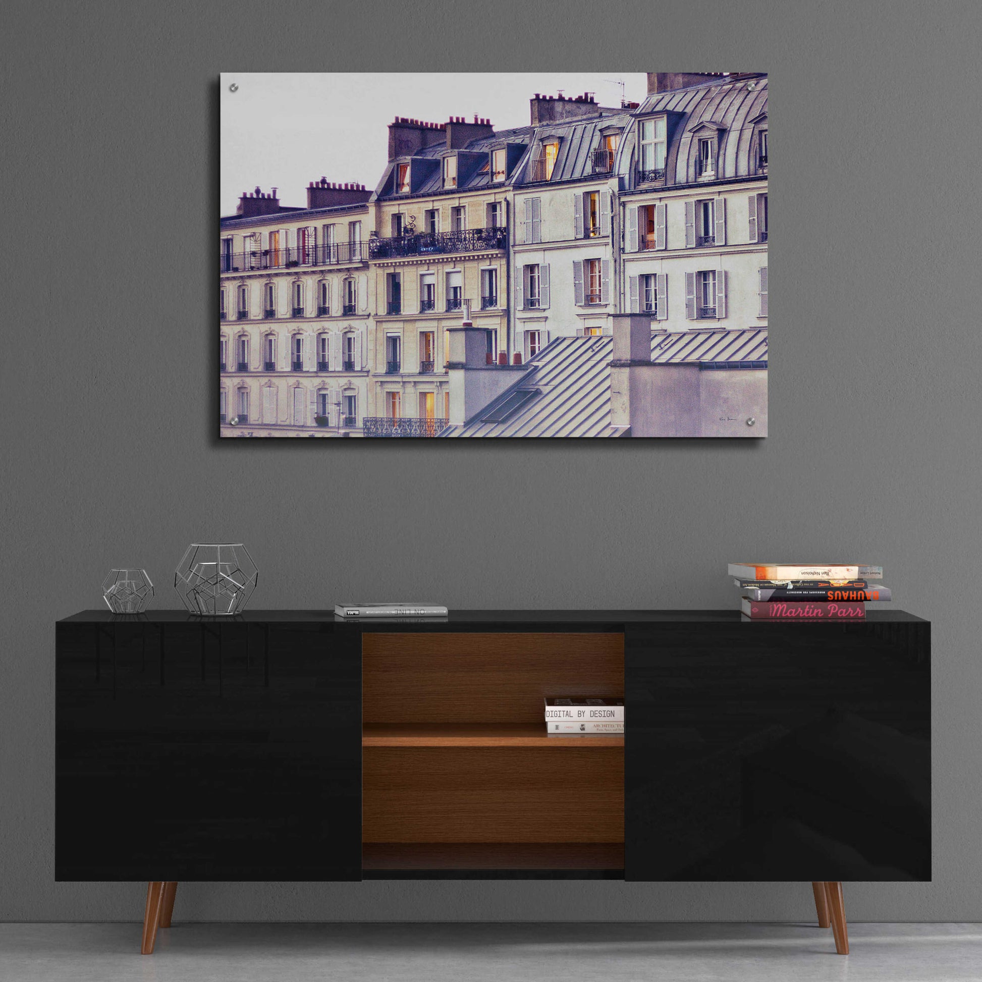 Epic Art 'Bon Nuit Paris' by Keri Bevan, Acrylic Glass Wall Art,36x24