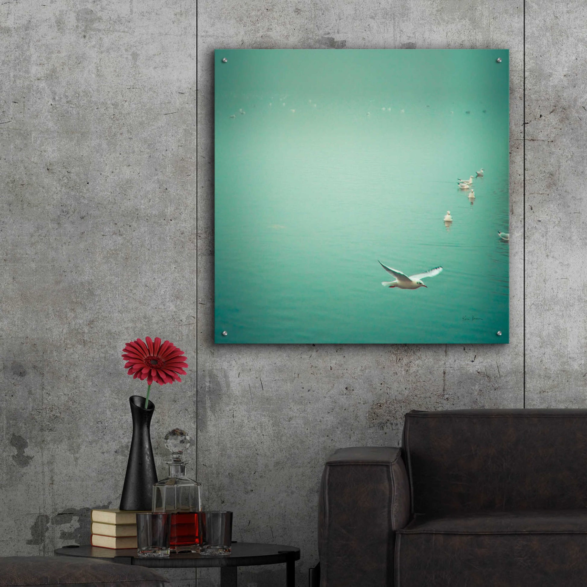 Epic Art 'Soul Birds' by Keri Bevan, Acrylic Glass Wall Art,36x36