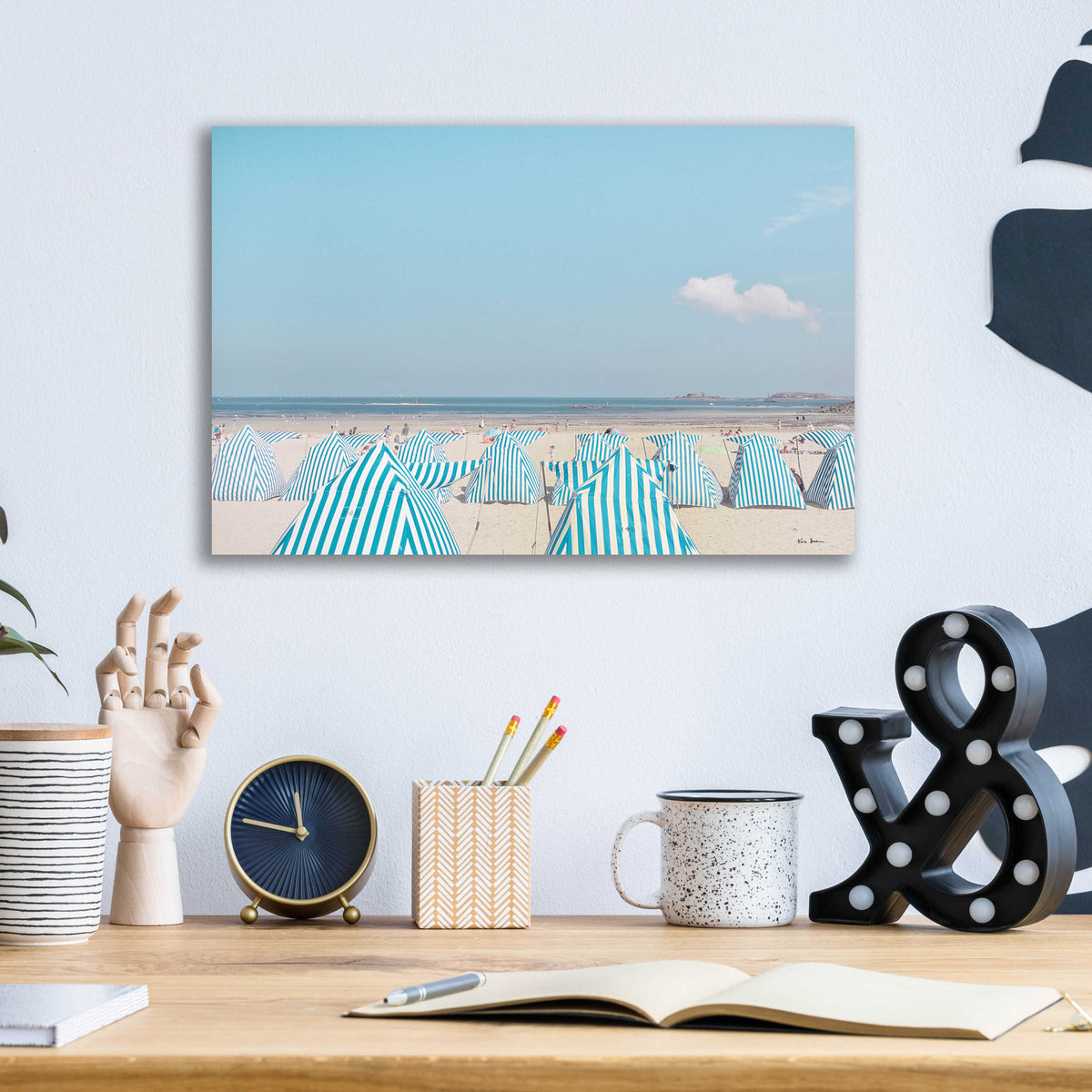 Epic Art 'French Holidays' by Keri Bevan, Acrylic Glass Wall Art,16x12