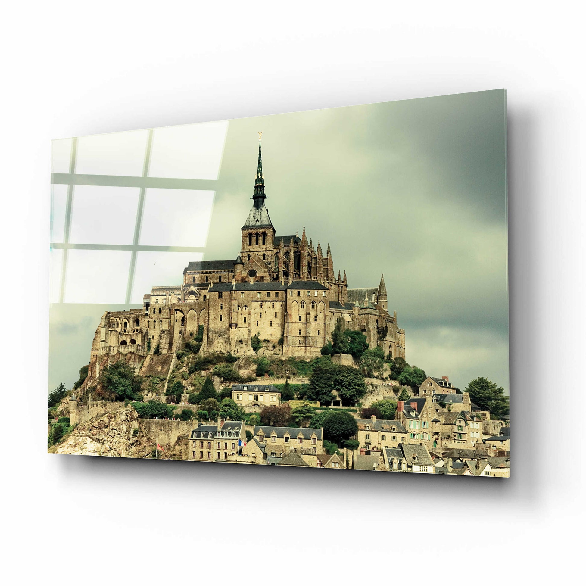 Epic Art 'Mont St. Michel' by Keri Bevan, Acrylic Glass Wall Art,16x12