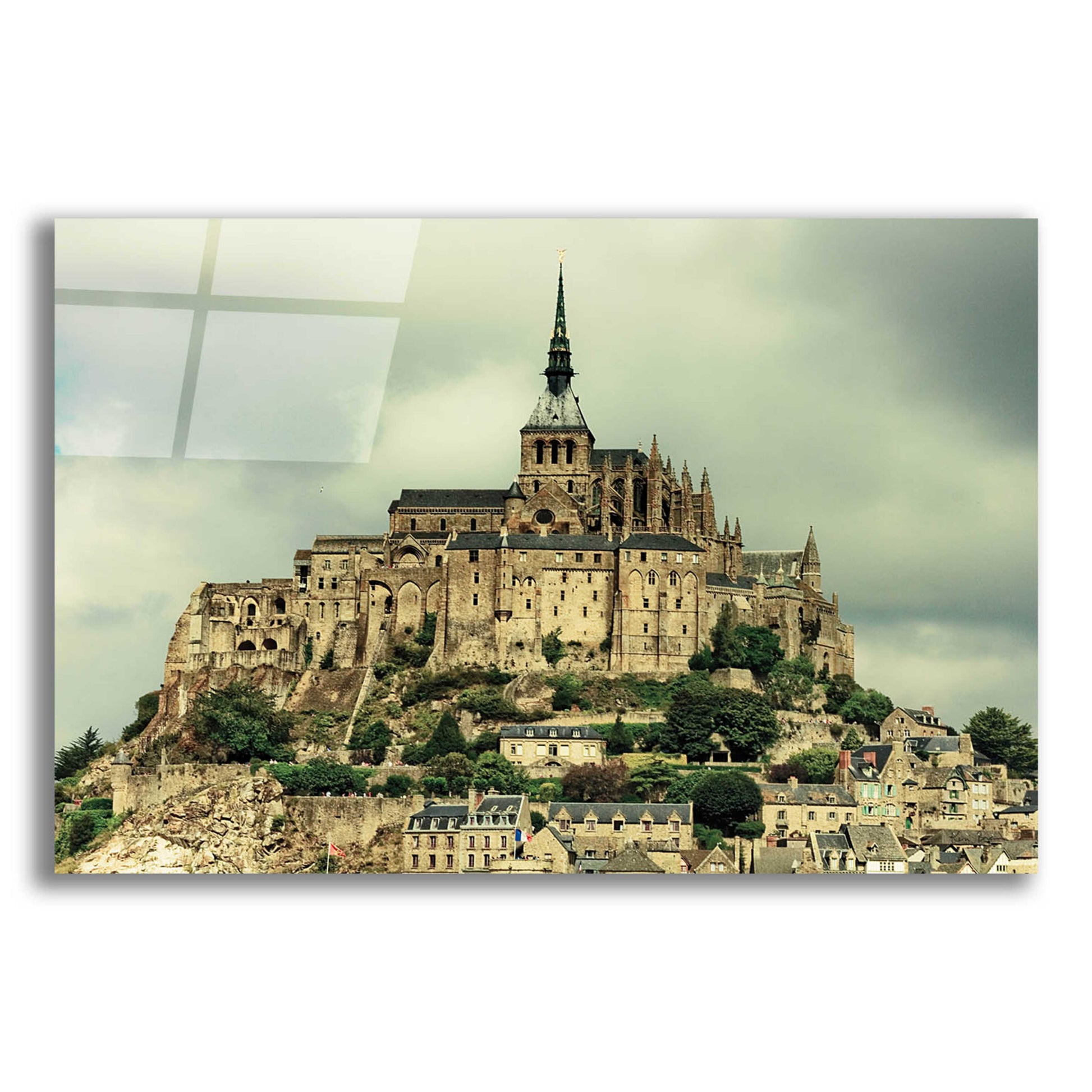 Epic Art 'Mont St. Michel' by Keri Bevan, Acrylic Glass Wall Art,16x12