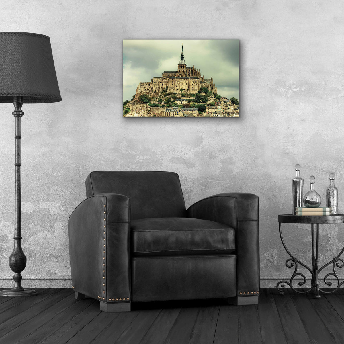 Epic Art 'Mont St. Michel' by Keri Bevan, Acrylic Glass Wall Art,24x16