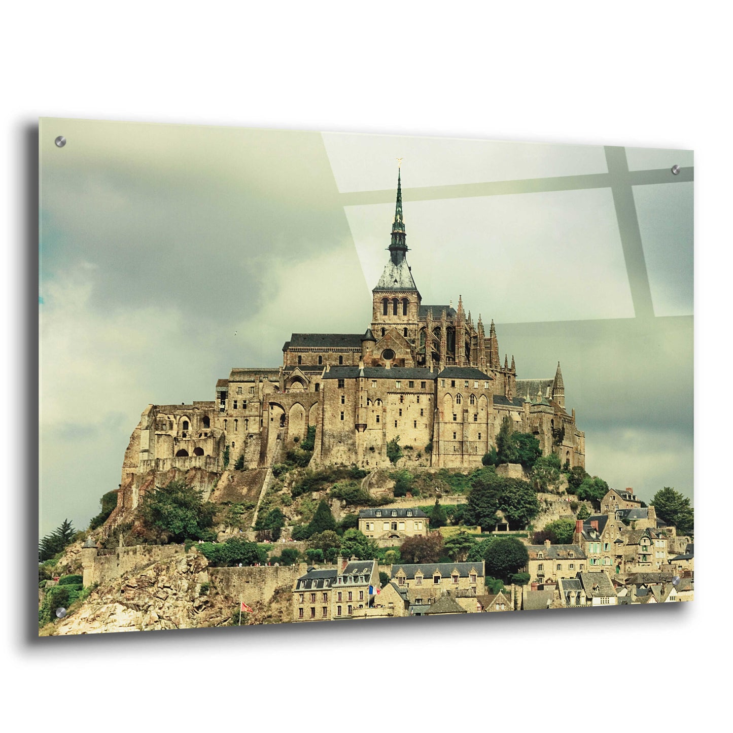 Epic Art 'Mont St. Michel' by Keri Bevan, Acrylic Glass Wall Art,36x24