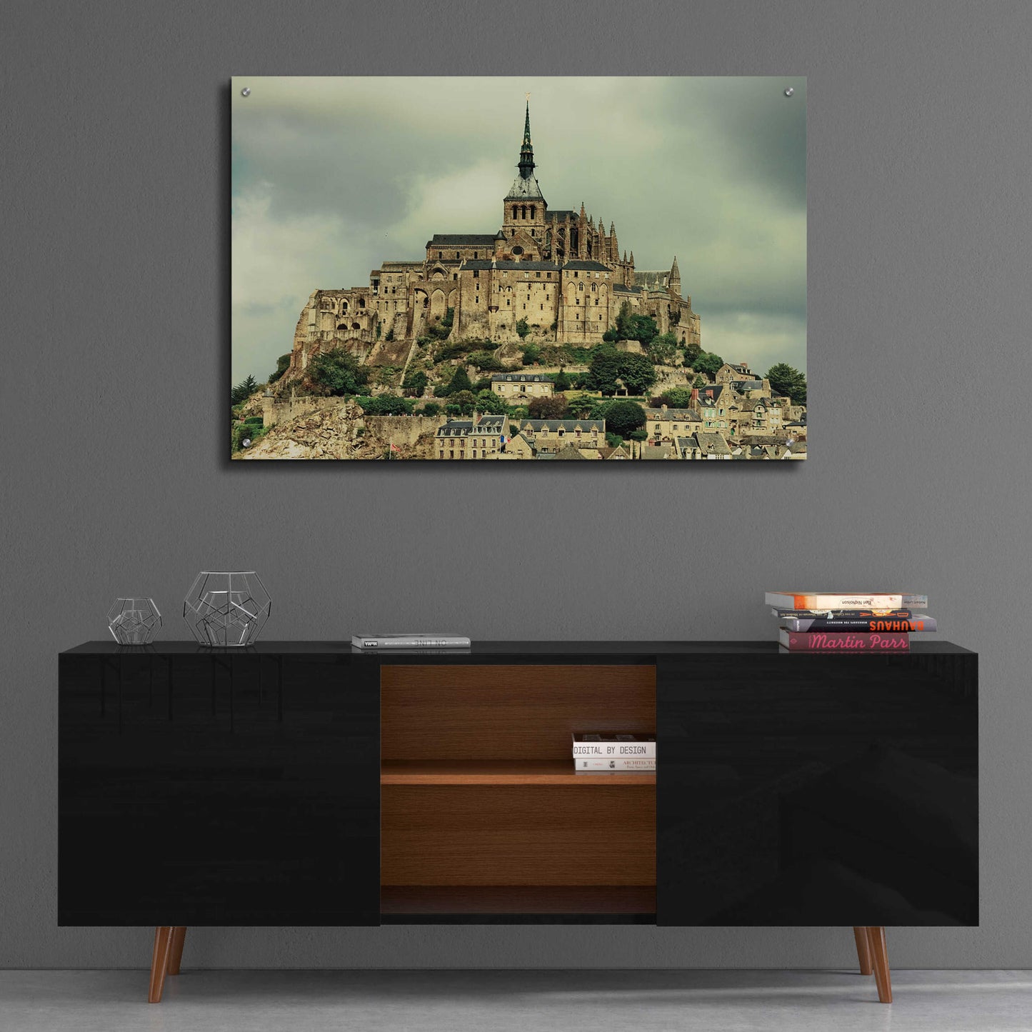 Epic Art 'Mont St. Michel' by Keri Bevan, Acrylic Glass Wall Art,36x24