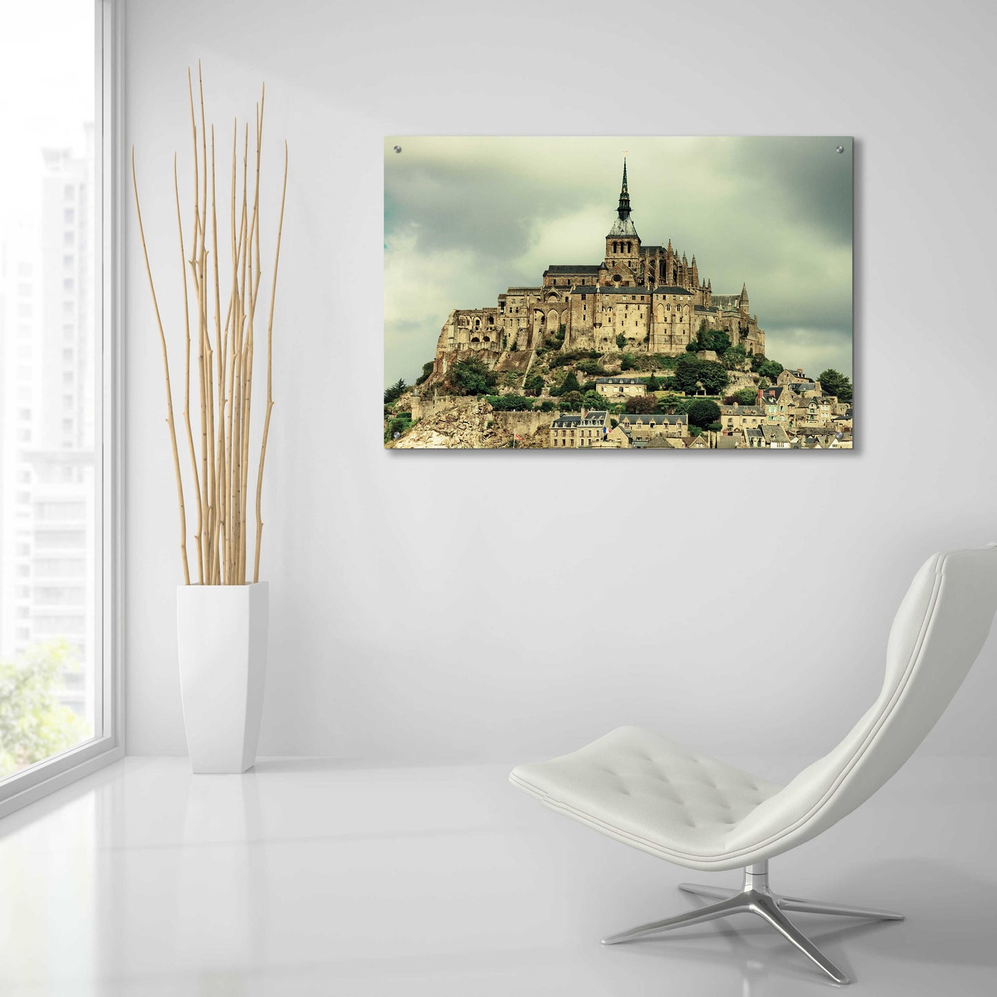 Epic Art 'Mont St. Michel' by Keri Bevan, Acrylic Glass Wall Art,36x24