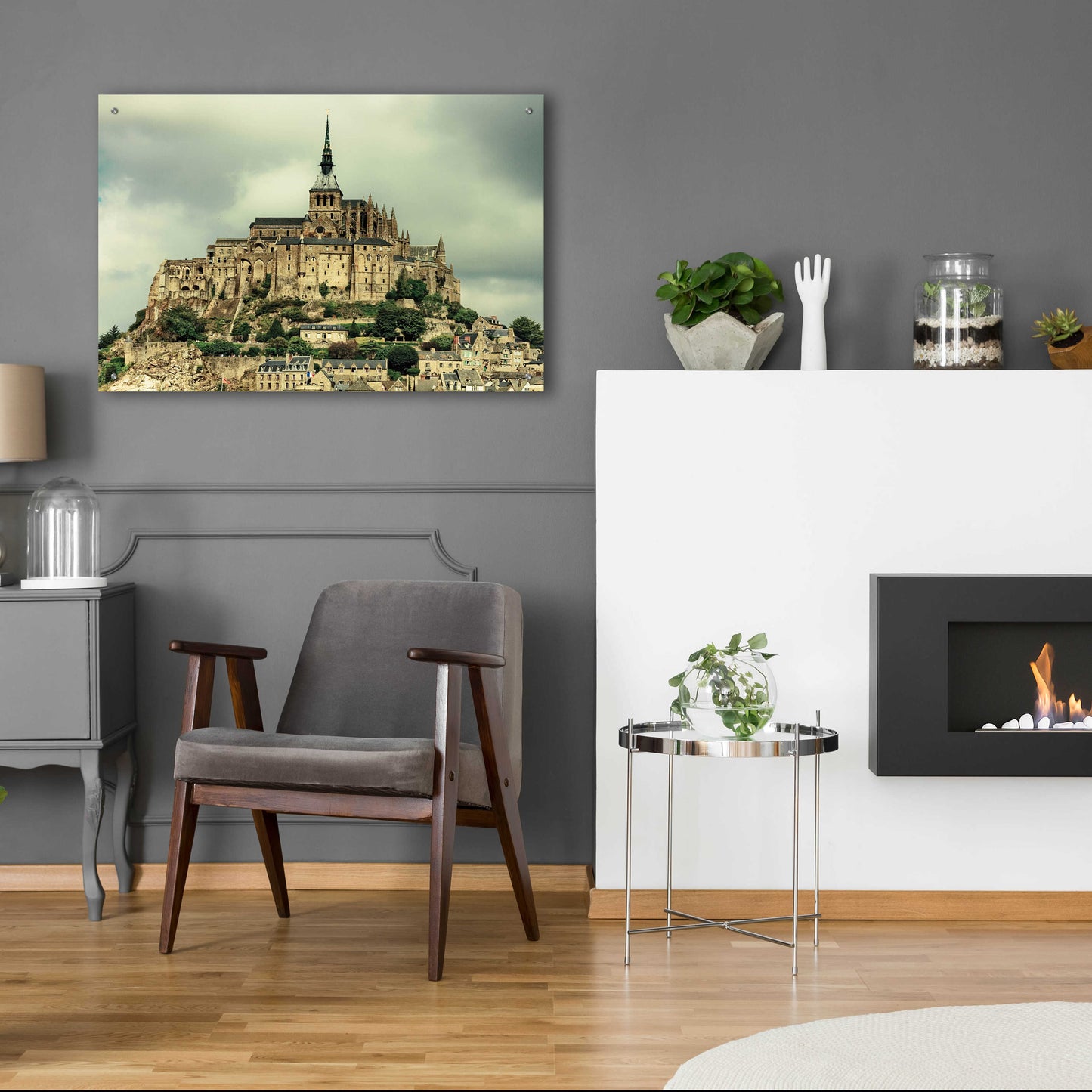 Epic Art 'Mont St. Michel' by Keri Bevan, Acrylic Glass Wall Art,36x24