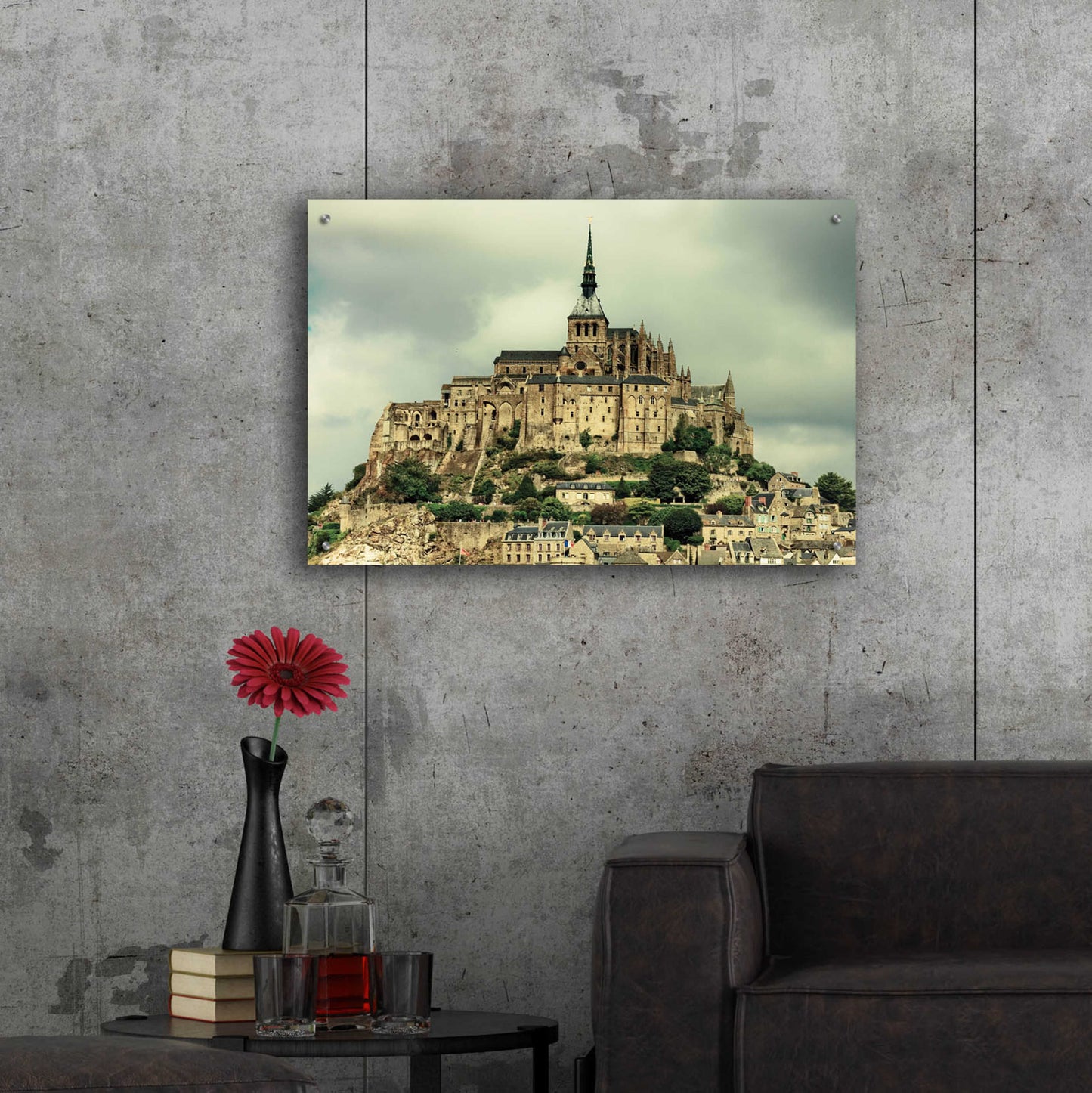 Epic Art 'Mont St. Michel' by Keri Bevan, Acrylic Glass Wall Art,36x24