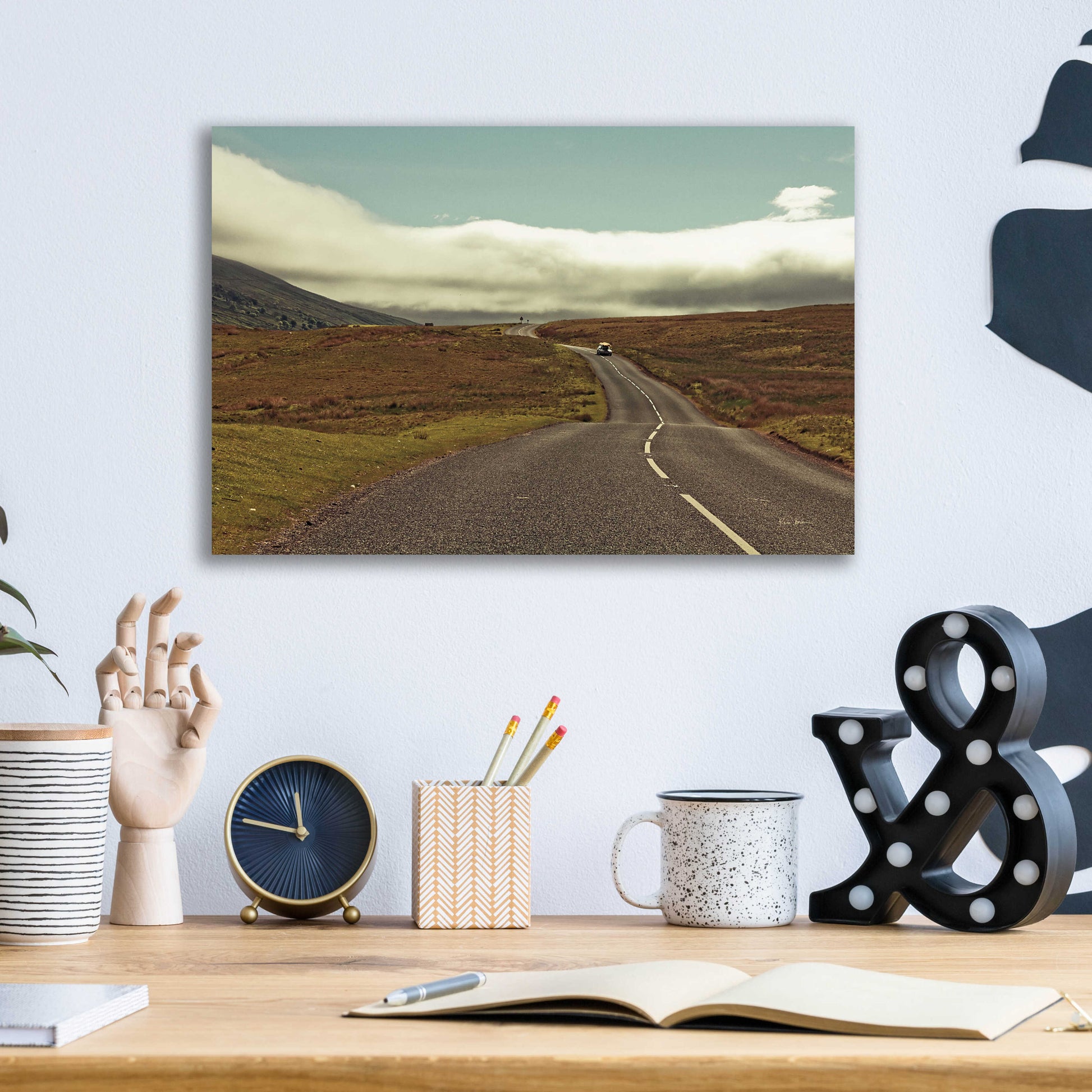 Epic Art 'The Open Road' by Keri Bevan, Acrylic Glass Wall Art,16x12