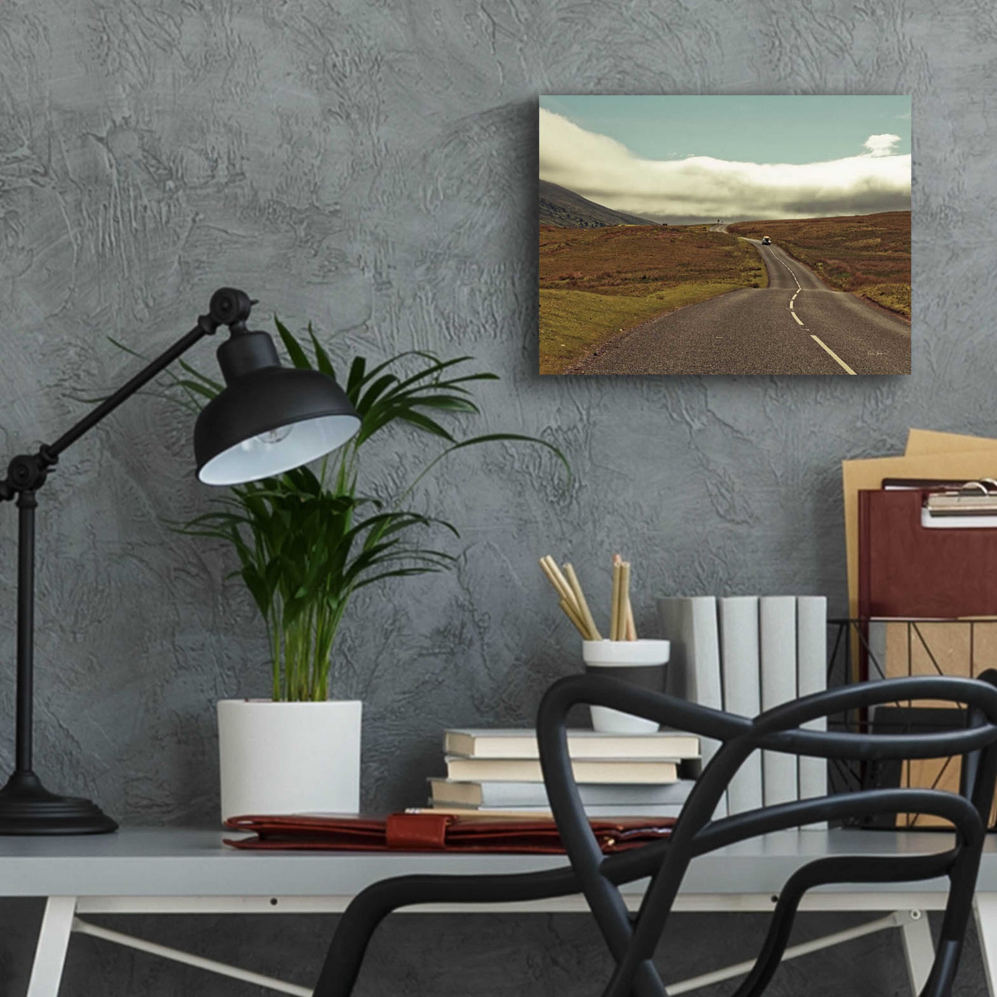 Epic Art 'The Open Road' by Keri Bevan, Acrylic Glass Wall Art,16x12