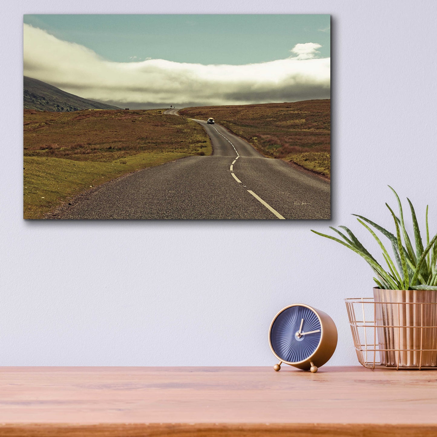 Epic Art 'The Open Road' by Keri Bevan, Acrylic Glass Wall Art,16x12