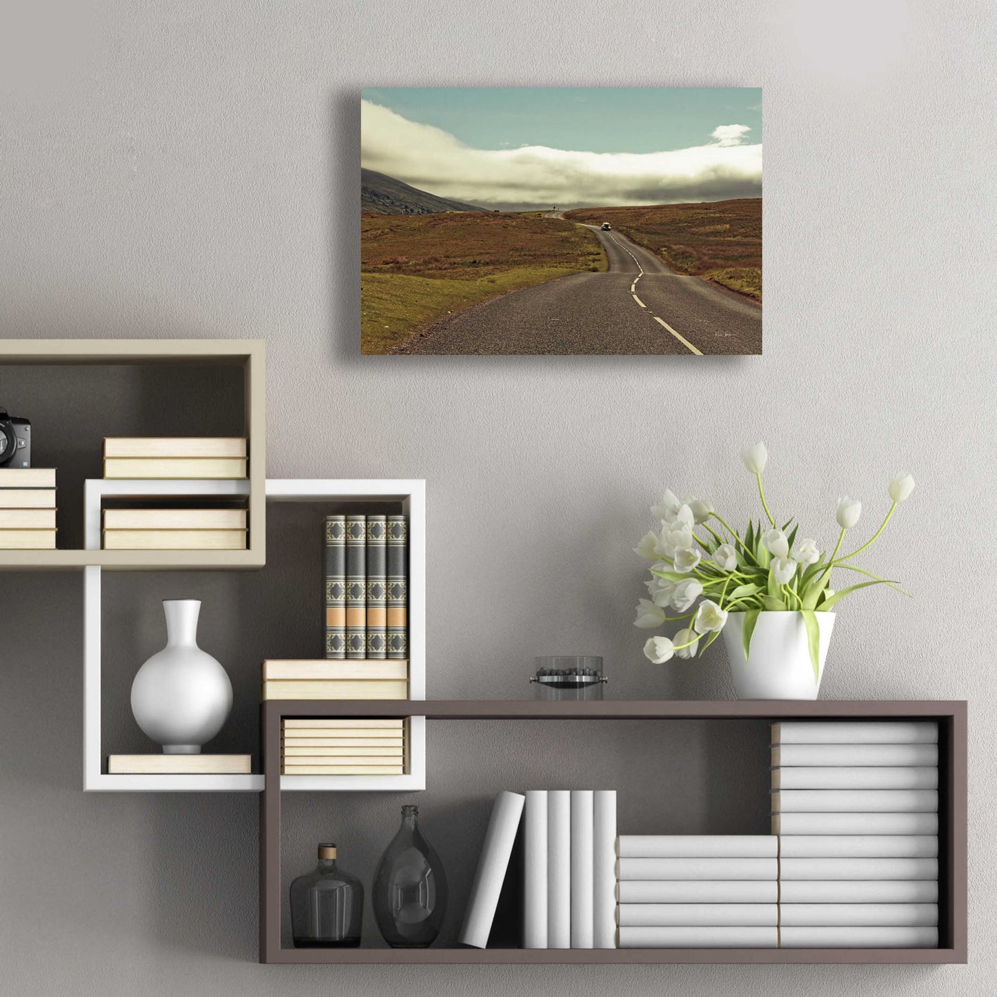 Epic Art 'The Open Road' by Keri Bevan, Acrylic Glass Wall Art,24x16