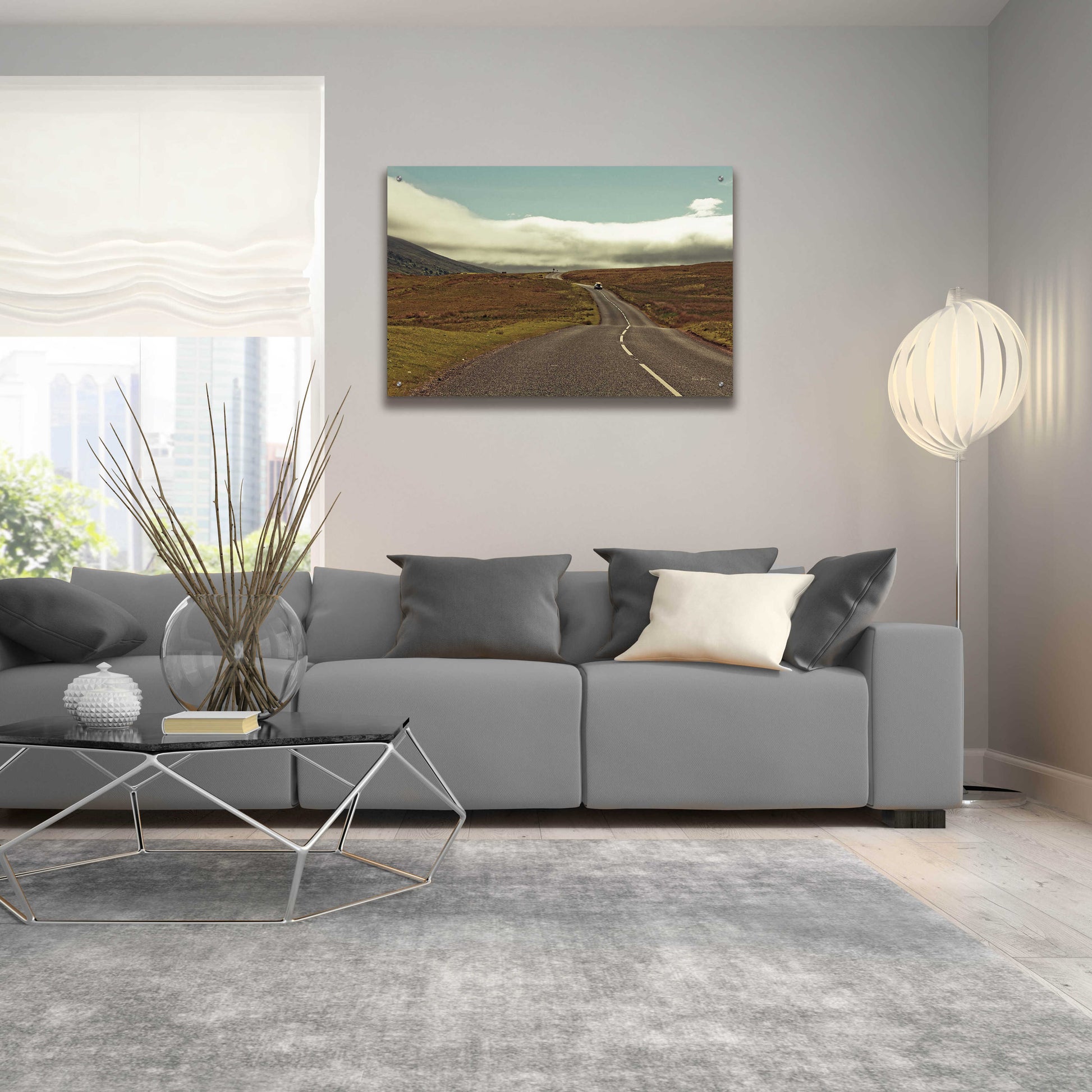 Epic Art 'The Open Road' by Keri Bevan, Acrylic Glass Wall Art,36x24