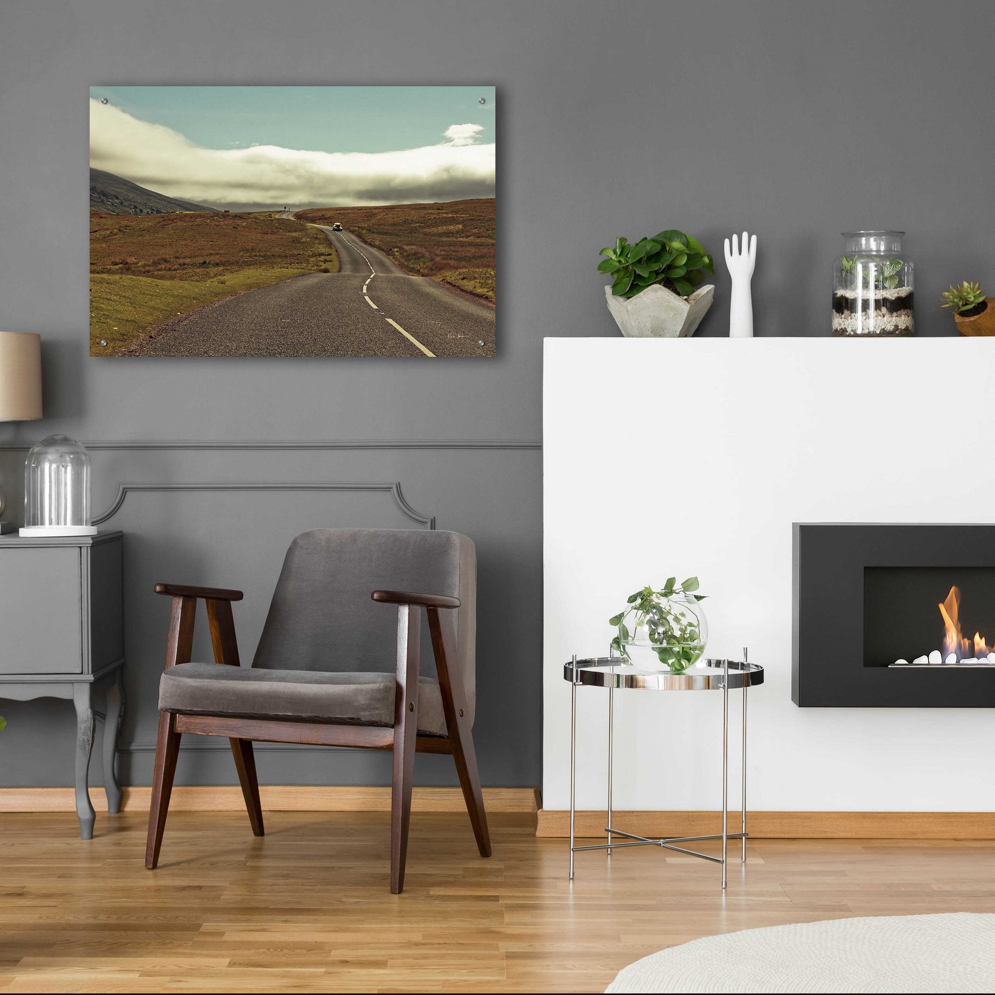 Epic Art 'The Open Road' by Keri Bevan, Acrylic Glass Wall Art,36x24