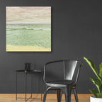 Epic Art 'Beach Tricolor Square' by Keri Bevan, Acrylic Glass Wall Art,36x36