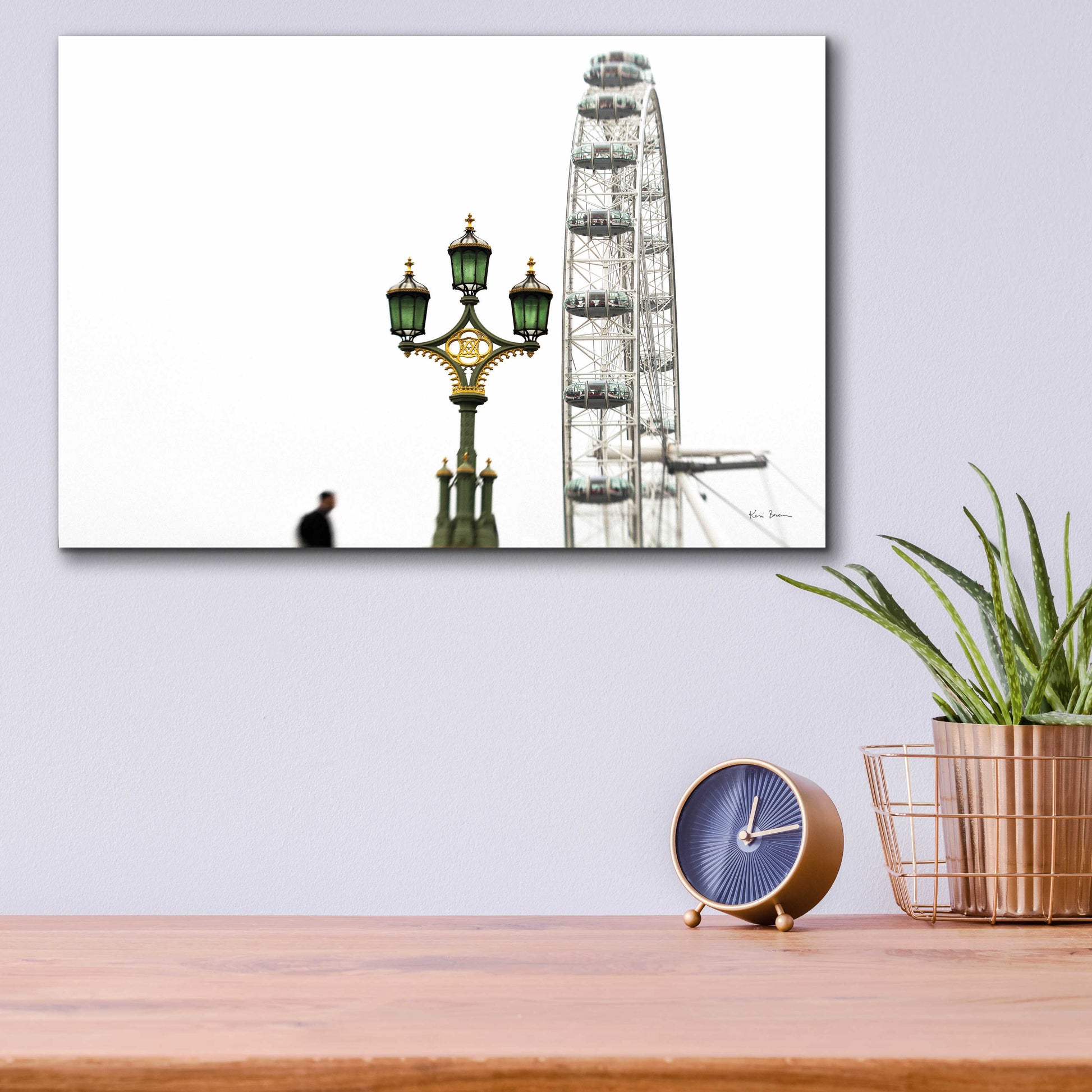 Epic Art 'London Eye III' by Keri Bevan, Acrylic Glass Wall Art,16x12