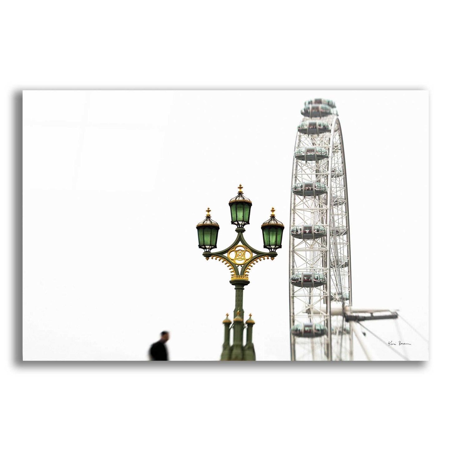 Epic Art 'London Eye III' by Keri Bevan, Acrylic Glass Wall Art,16x12