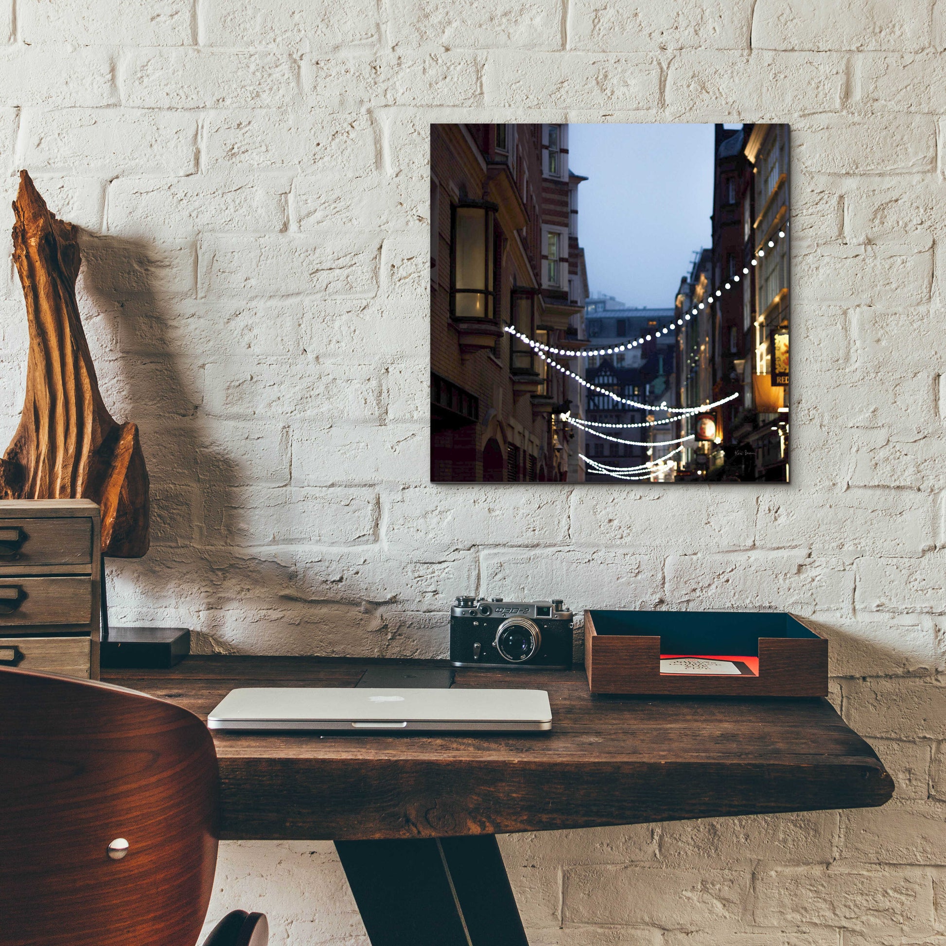 Epic Art 'Lights In Soho' by Keri Bevan, Acrylic Glass Wall Art,12x12