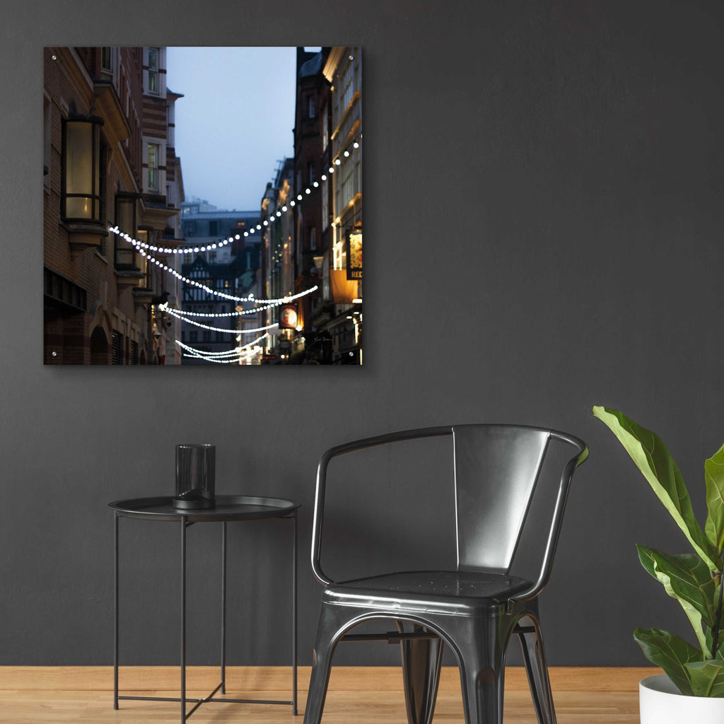 Epic Art 'Lights In Soho' by Keri Bevan, Acrylic Glass Wall Art,36x36