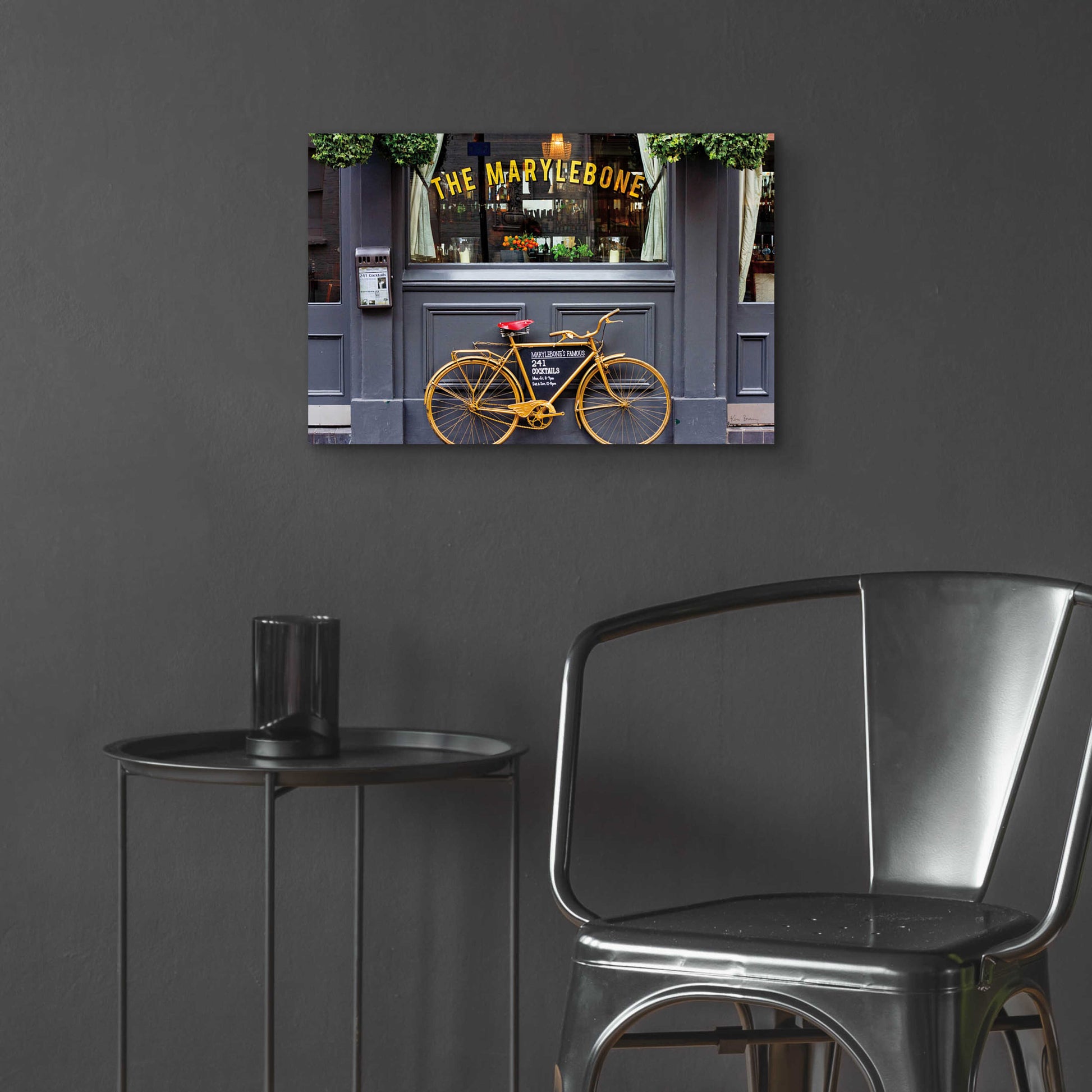 Epic Art 'Marylebone Bike' by Keri Bevan, Acrylic Glass Wall Art,24x16