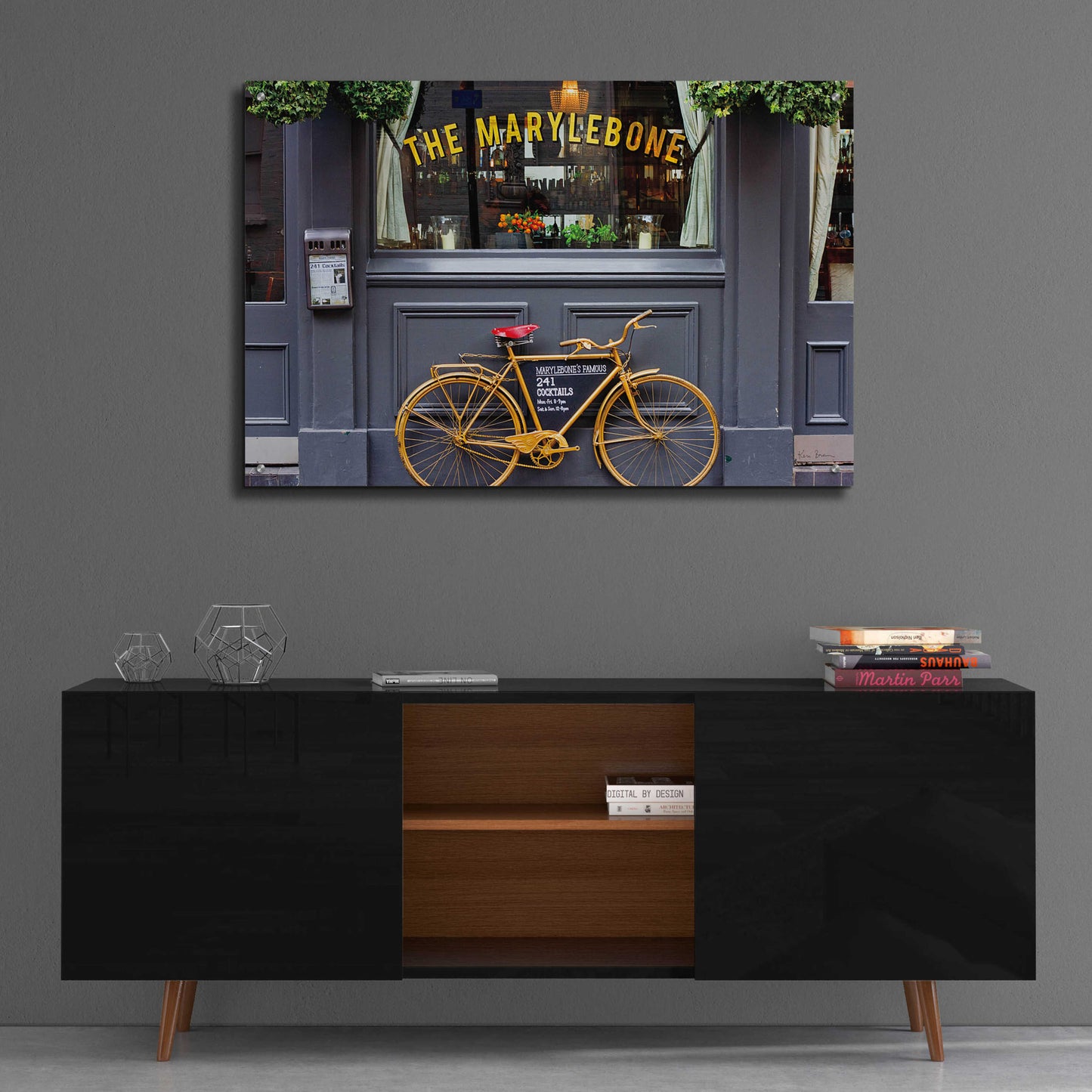 Epic Art 'Marylebone Bike' by Keri Bevan, Acrylic Glass Wall Art,36x24