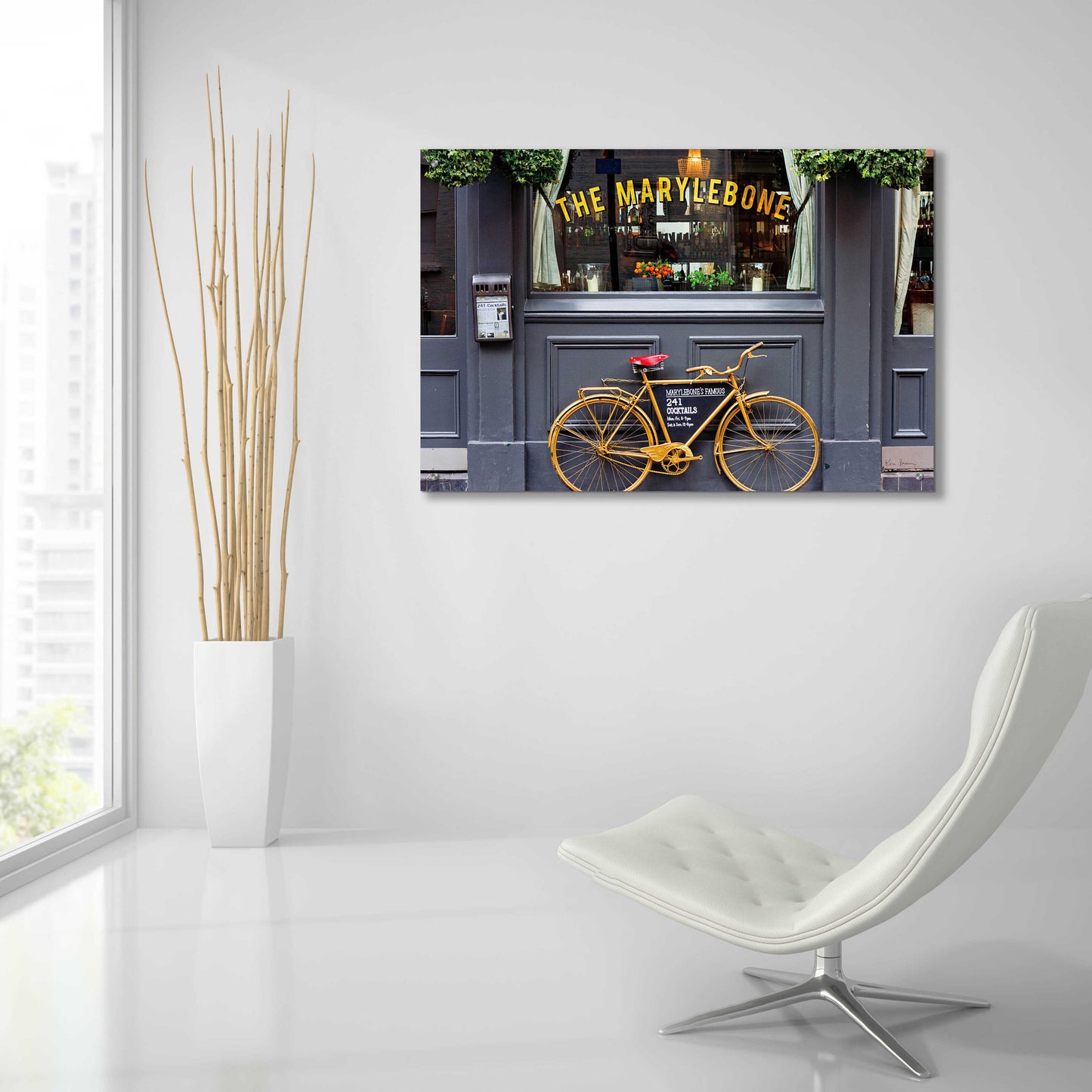 Epic Art 'Marylebone Bike' by Keri Bevan, Acrylic Glass Wall Art,36x24