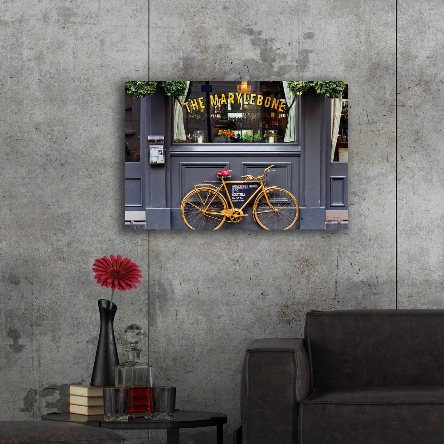 Epic Art 'Marylebone Bike' by Keri Bevan, Acrylic Glass Wall Art,36x24