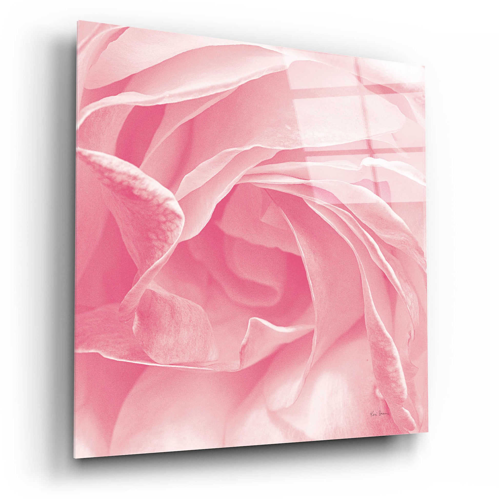 Epic Art 'Georgia Pink' by Keri Bevan, Acrylic Glass Wall Art,12x12