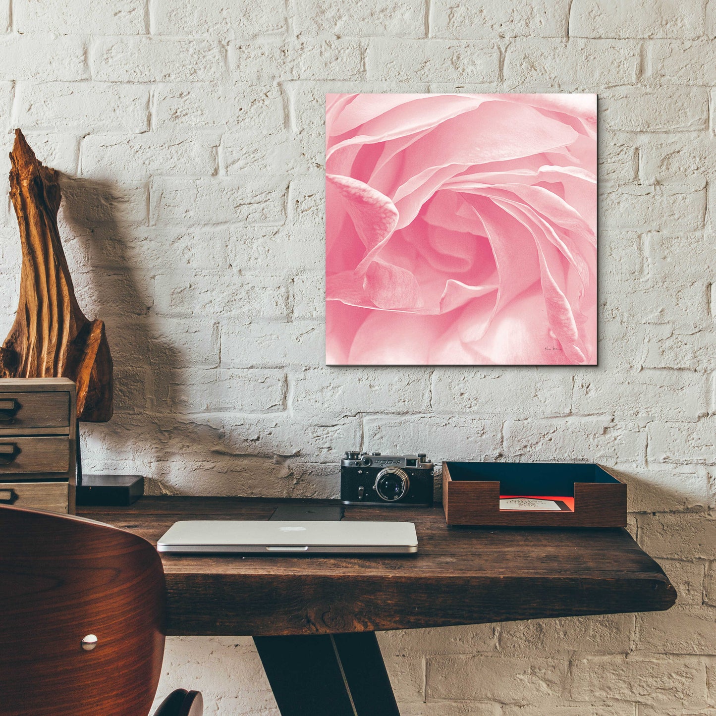 Epic Art 'Georgia Pink' by Keri Bevan, Acrylic Glass Wall Art,12x12