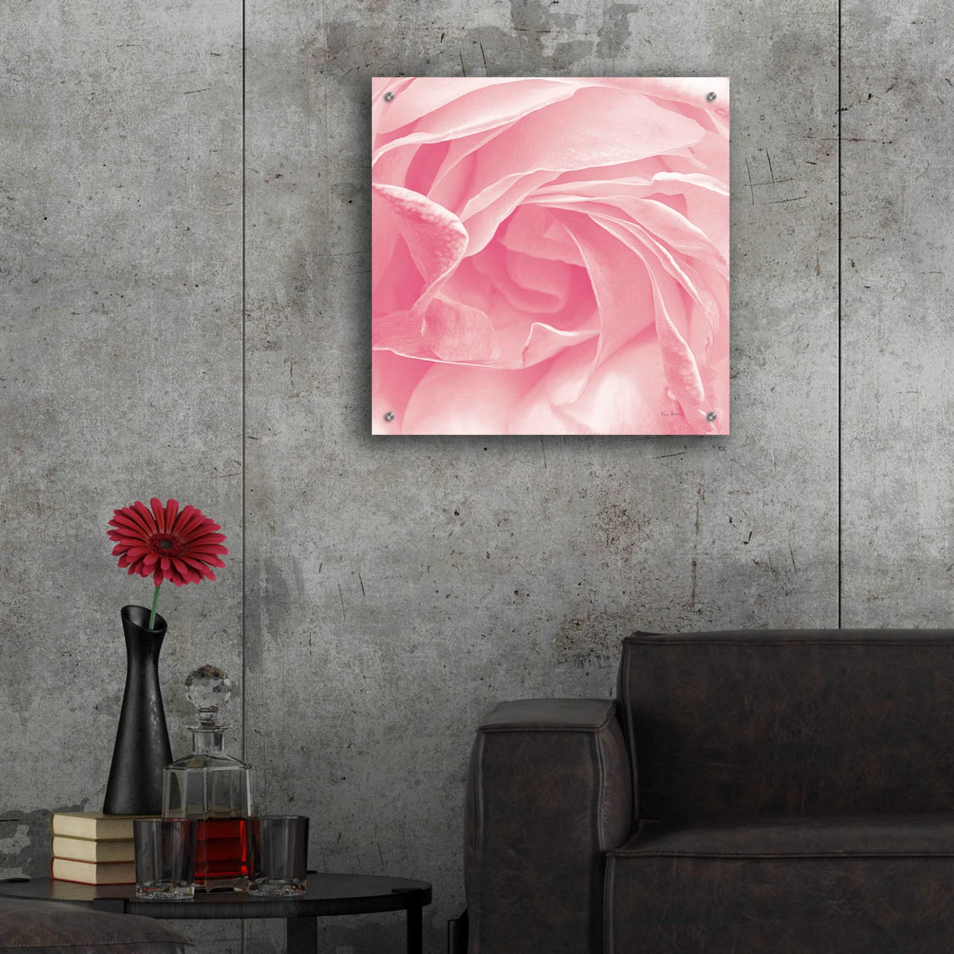 Epic Art 'Georgia Pink' by Keri Bevan, Acrylic Glass Wall Art,24x24