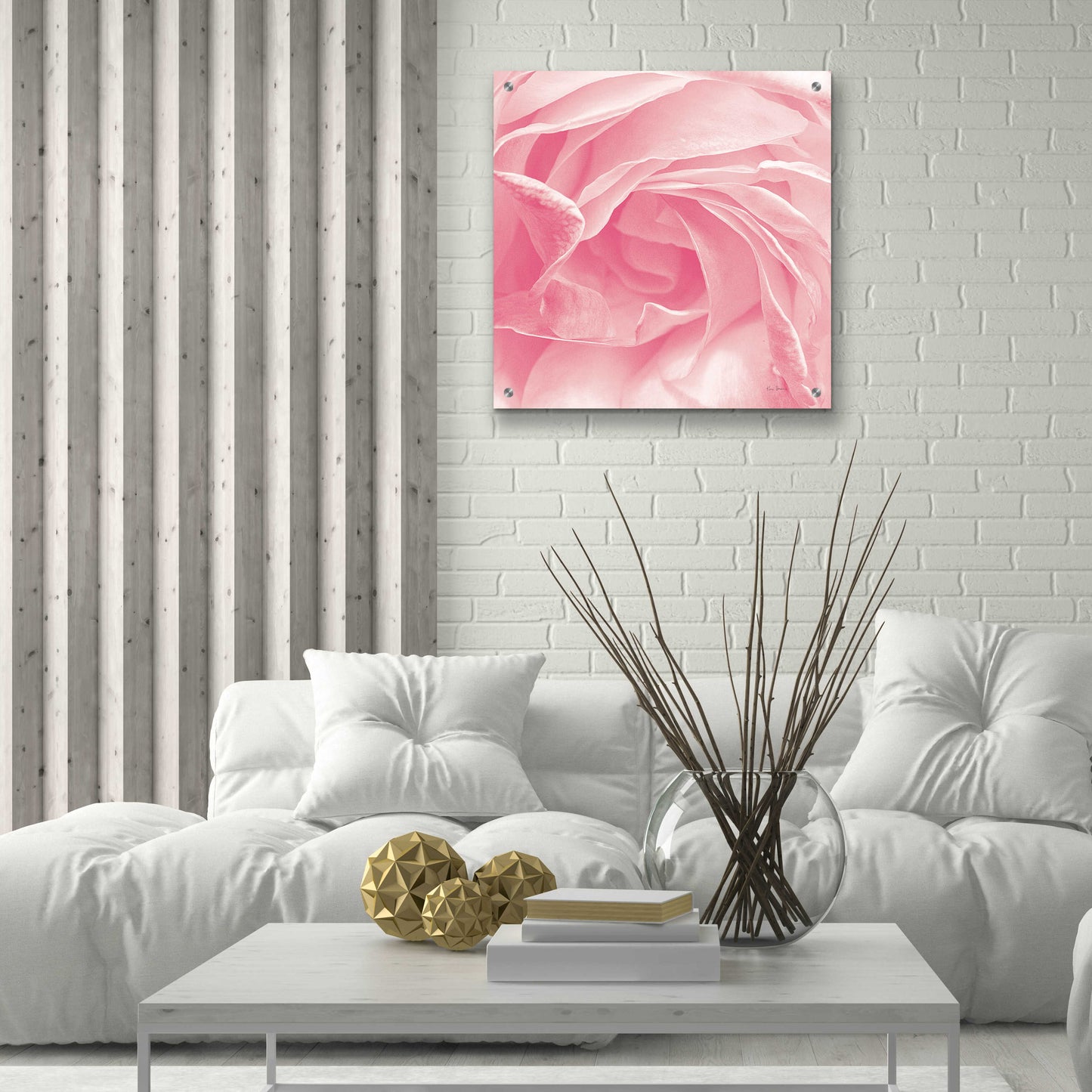 Epic Art 'Georgia Pink' by Keri Bevan, Acrylic Glass Wall Art,24x24