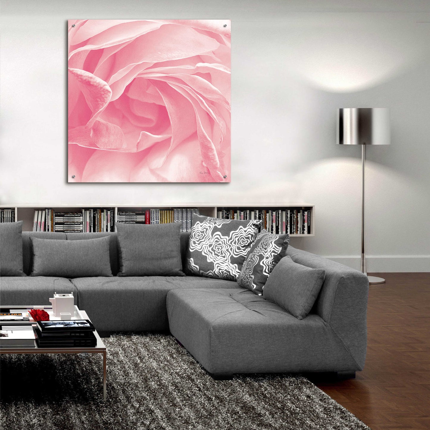 Epic Art 'Georgia Pink' by Keri Bevan, Acrylic Glass Wall Art,36x36