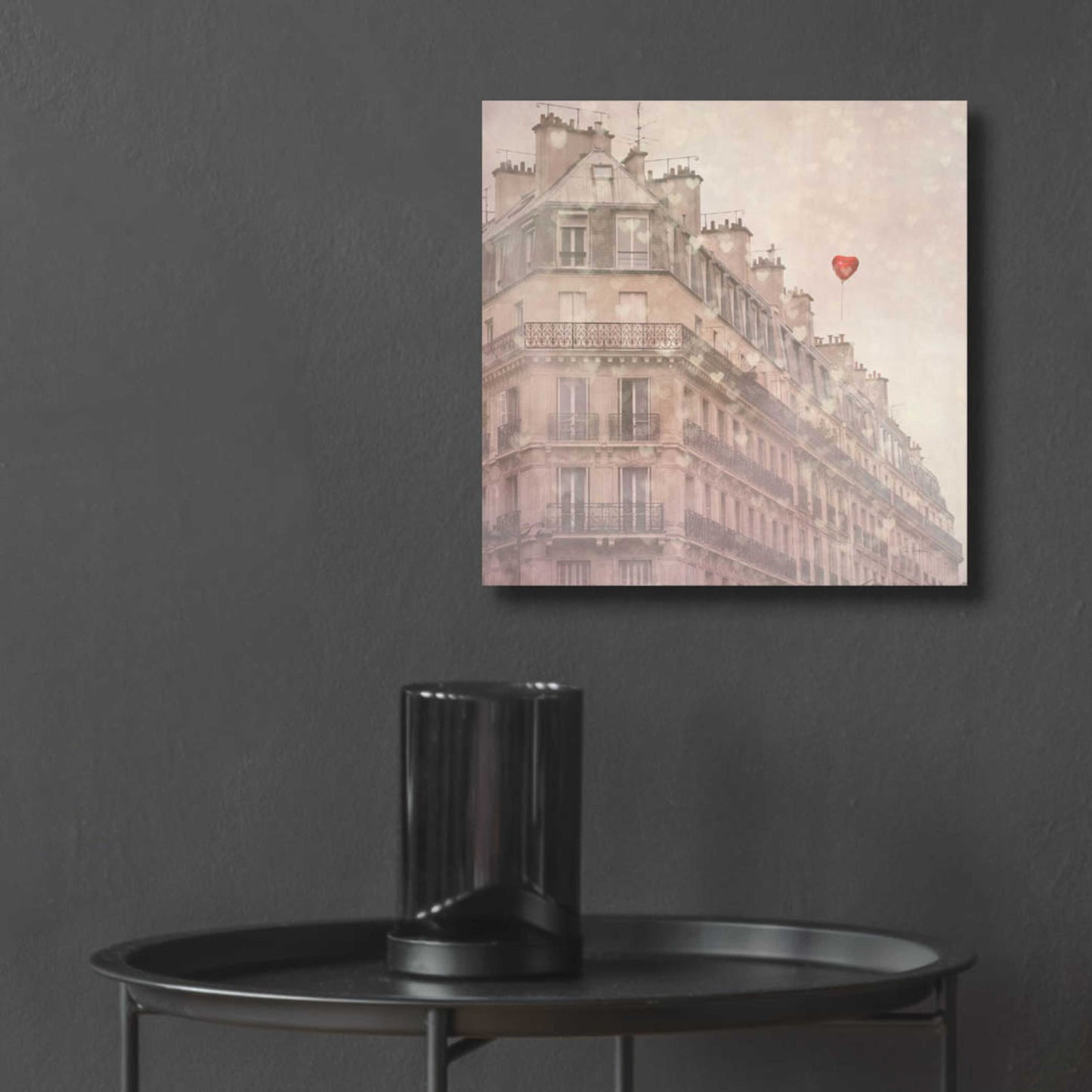 Epic Art 'Heart Paris' by Keri Bevan, Acrylic Glass Wall Art,12x12